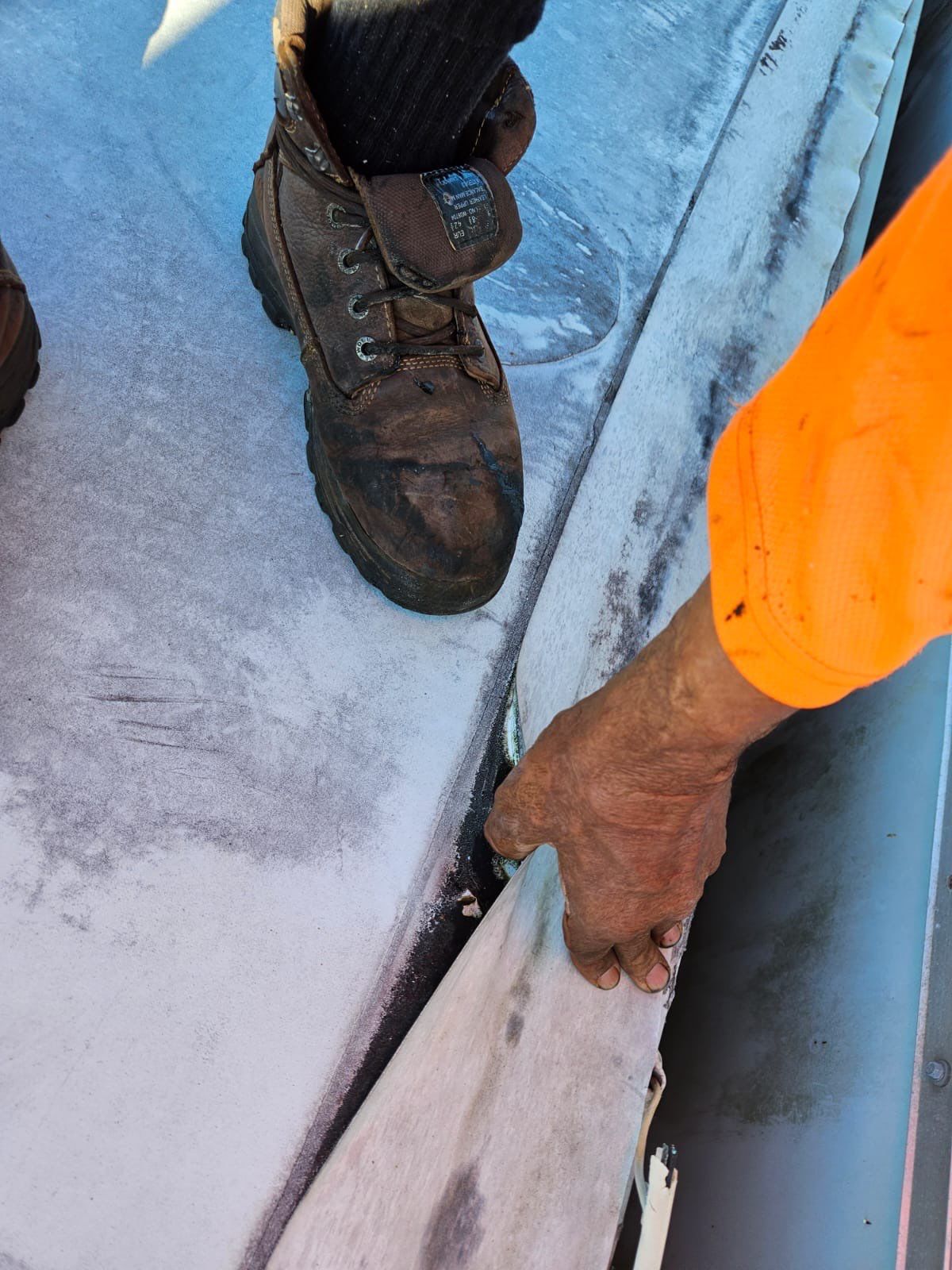 Commercial Roofing Repair using TPO and Metal Decking by Four Peaks Roofing
