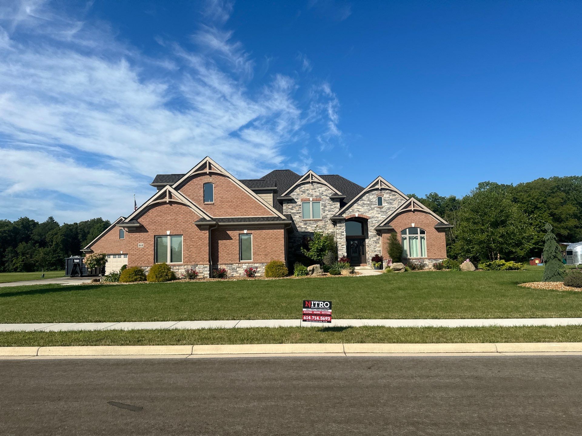 Residential Roofing Installation using GAF Timberline HDZ Appalachian Sky by Nitro Roofing and Construction