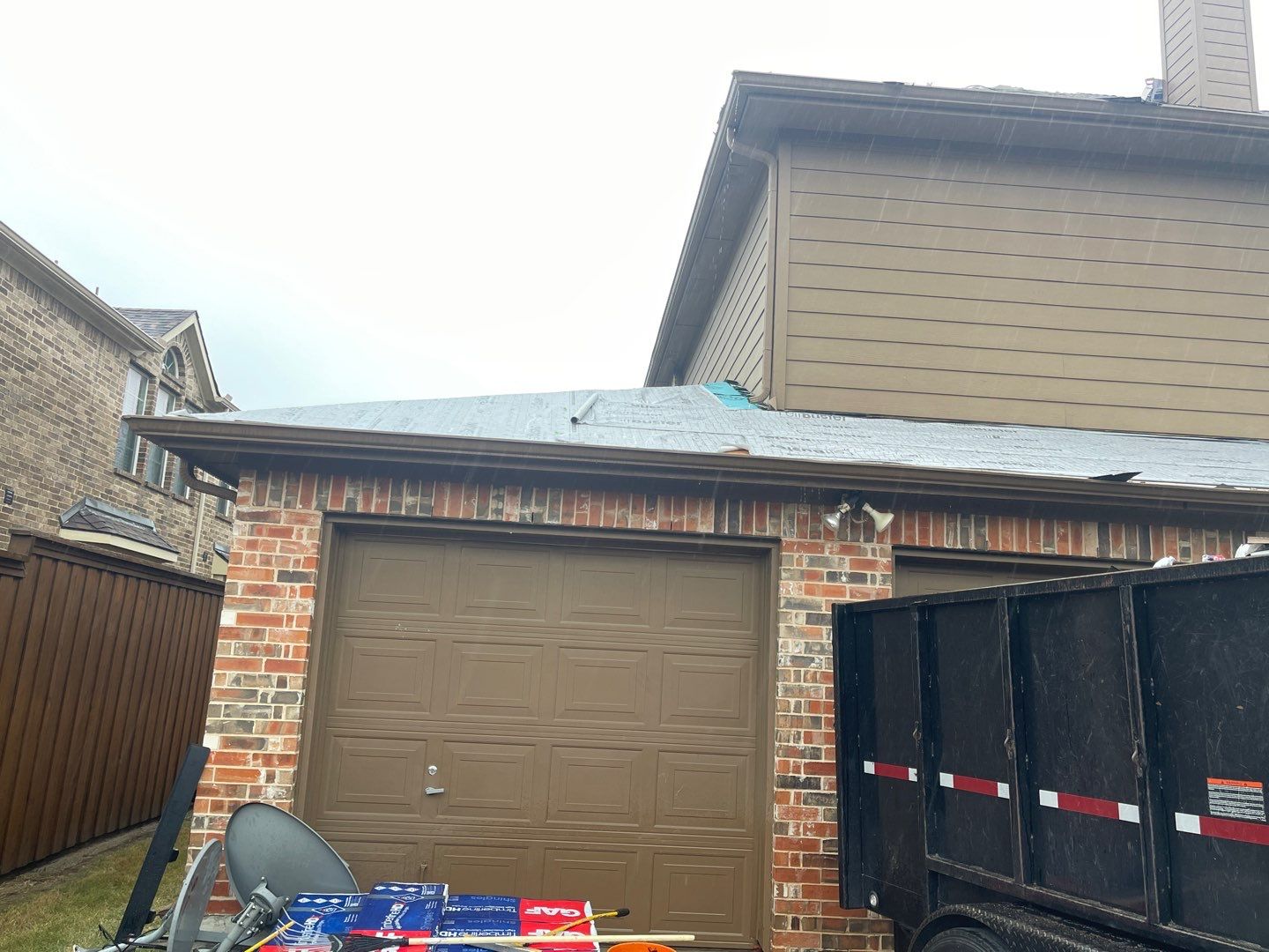 Storm Roof Damage Replacement in Frisco by First United Roofing & Construction