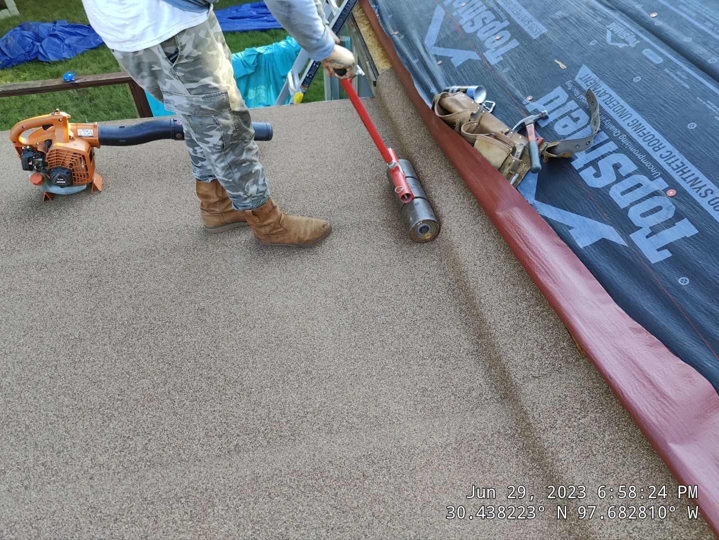New Roof Installation Of IKO Dynasty Color Brownstone by DeZign Roofing & Exteriors