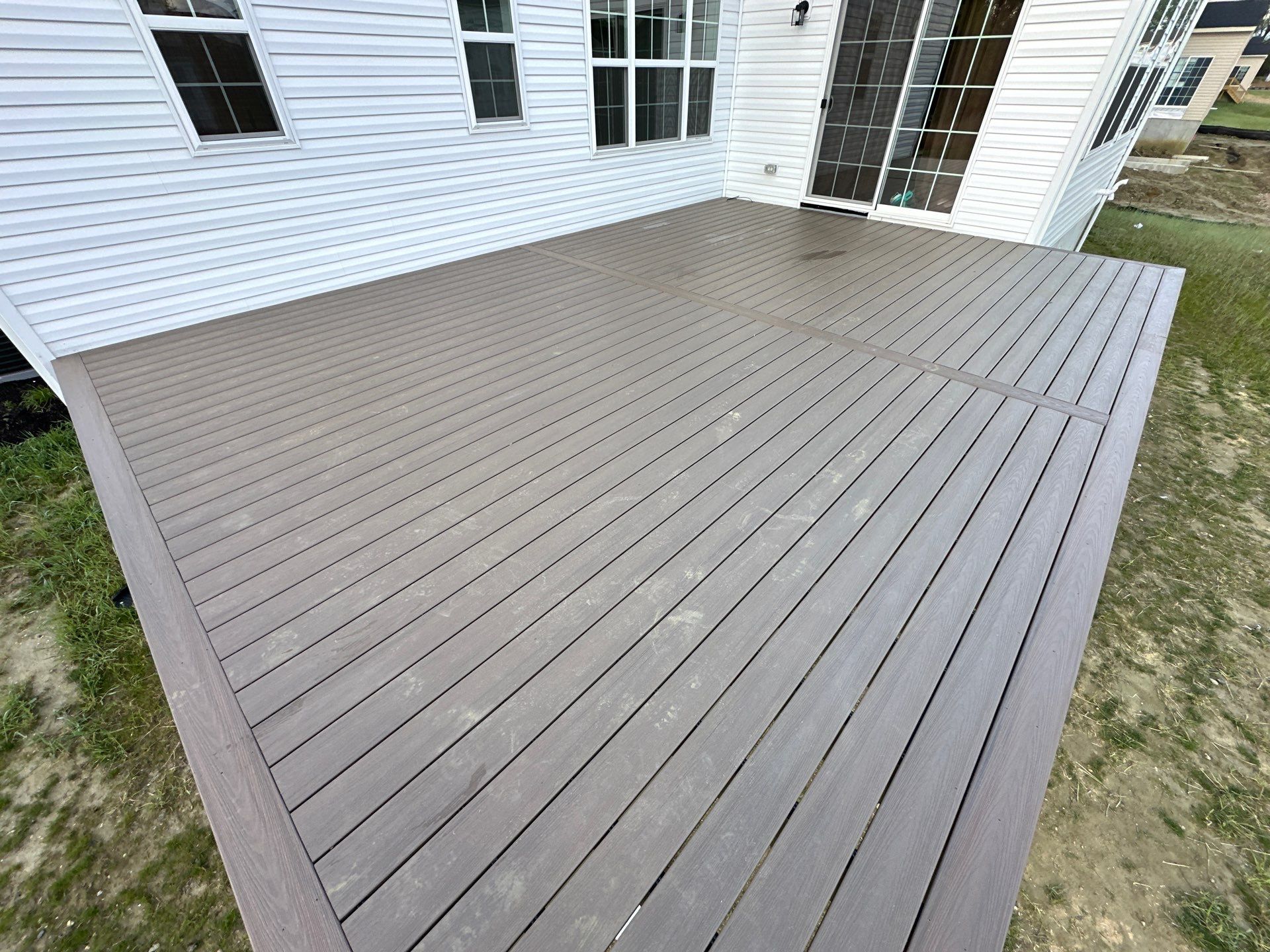 New deck + Manual Louvered Pergola by deck guardian
