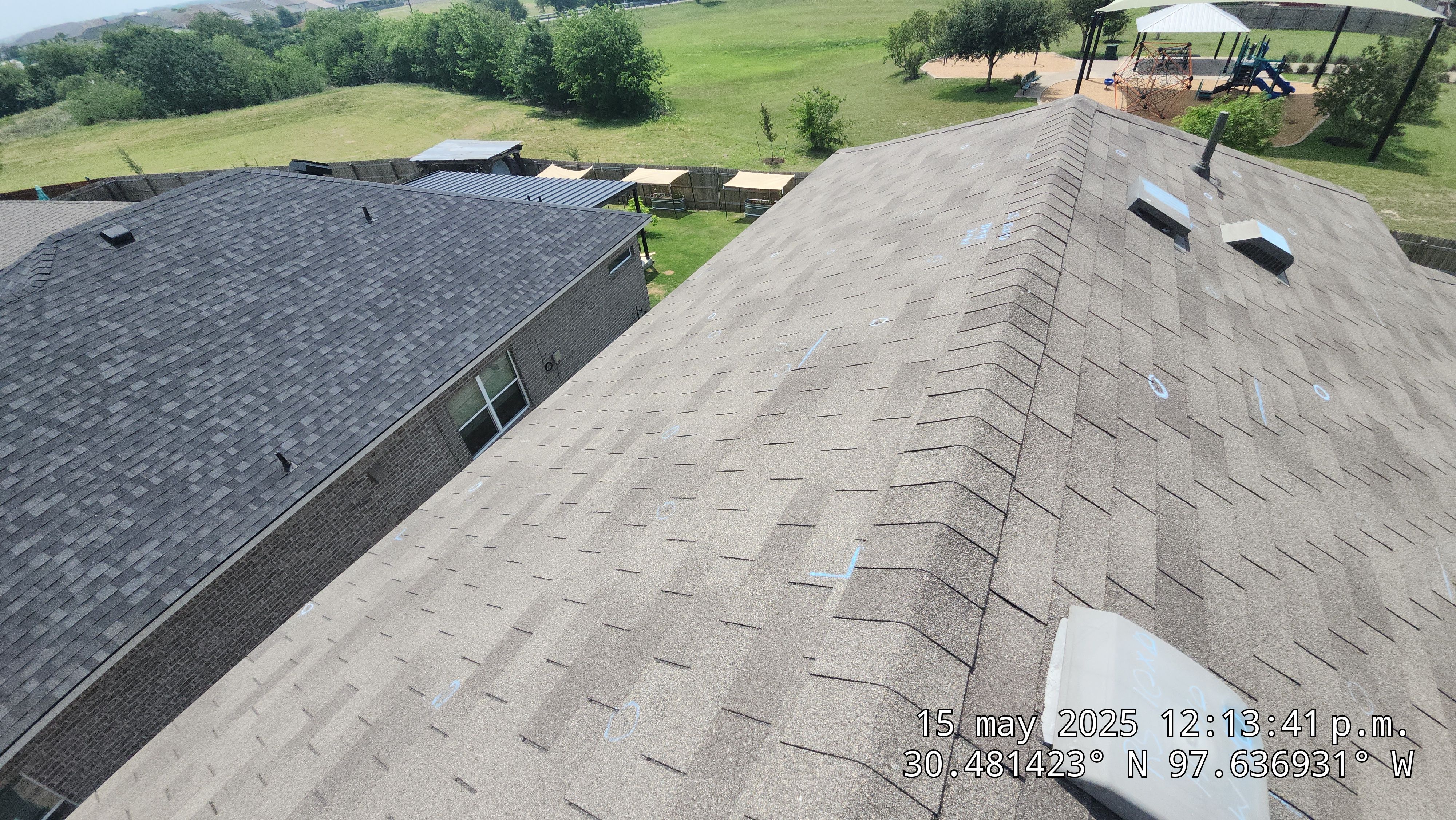 Architectural Shingle Roof Replacement Following Hail Damage in Round Rock by Caliber Restoration LLC