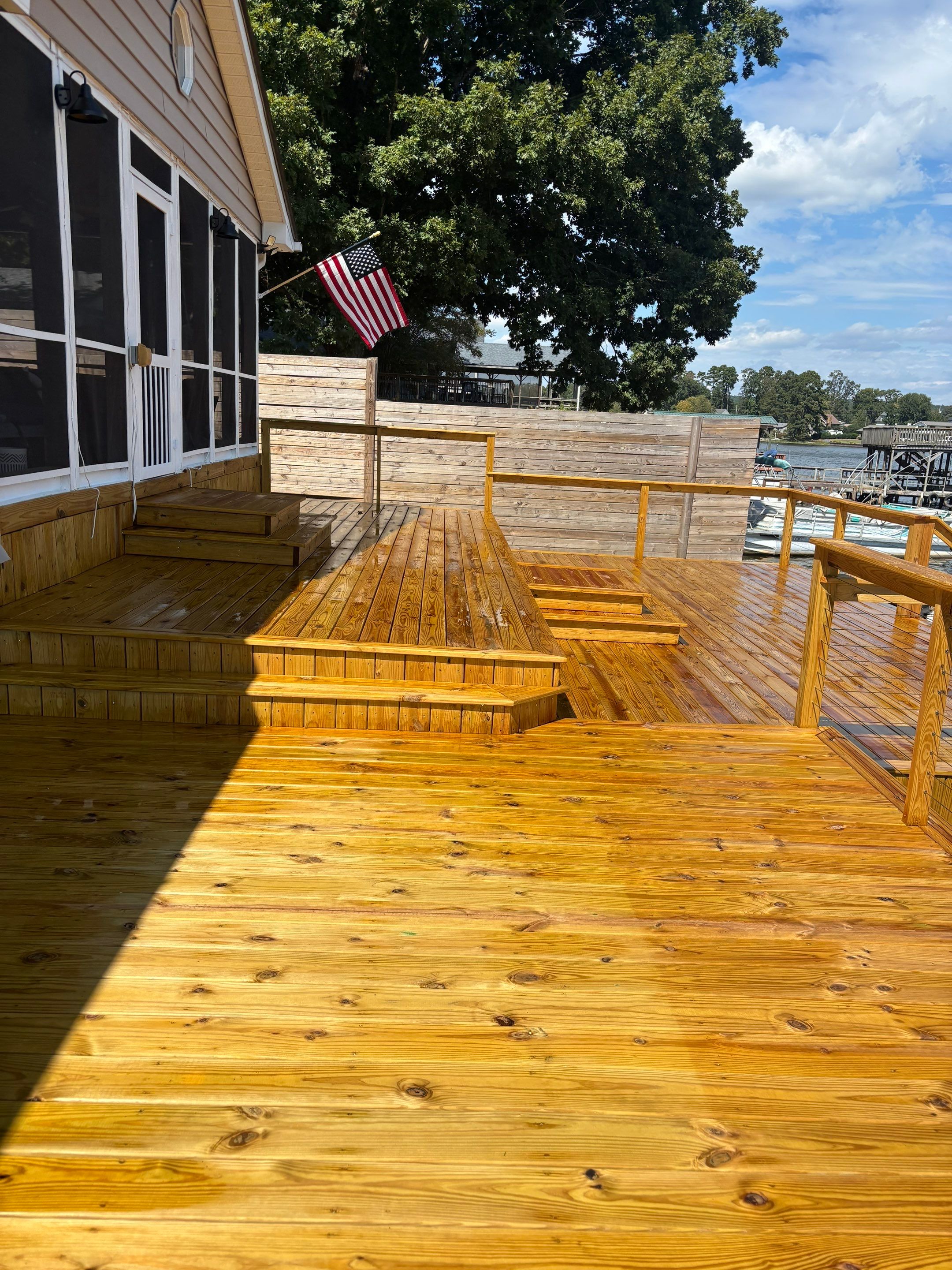 Wood Dock using Wood Sealant by DuraSeal
