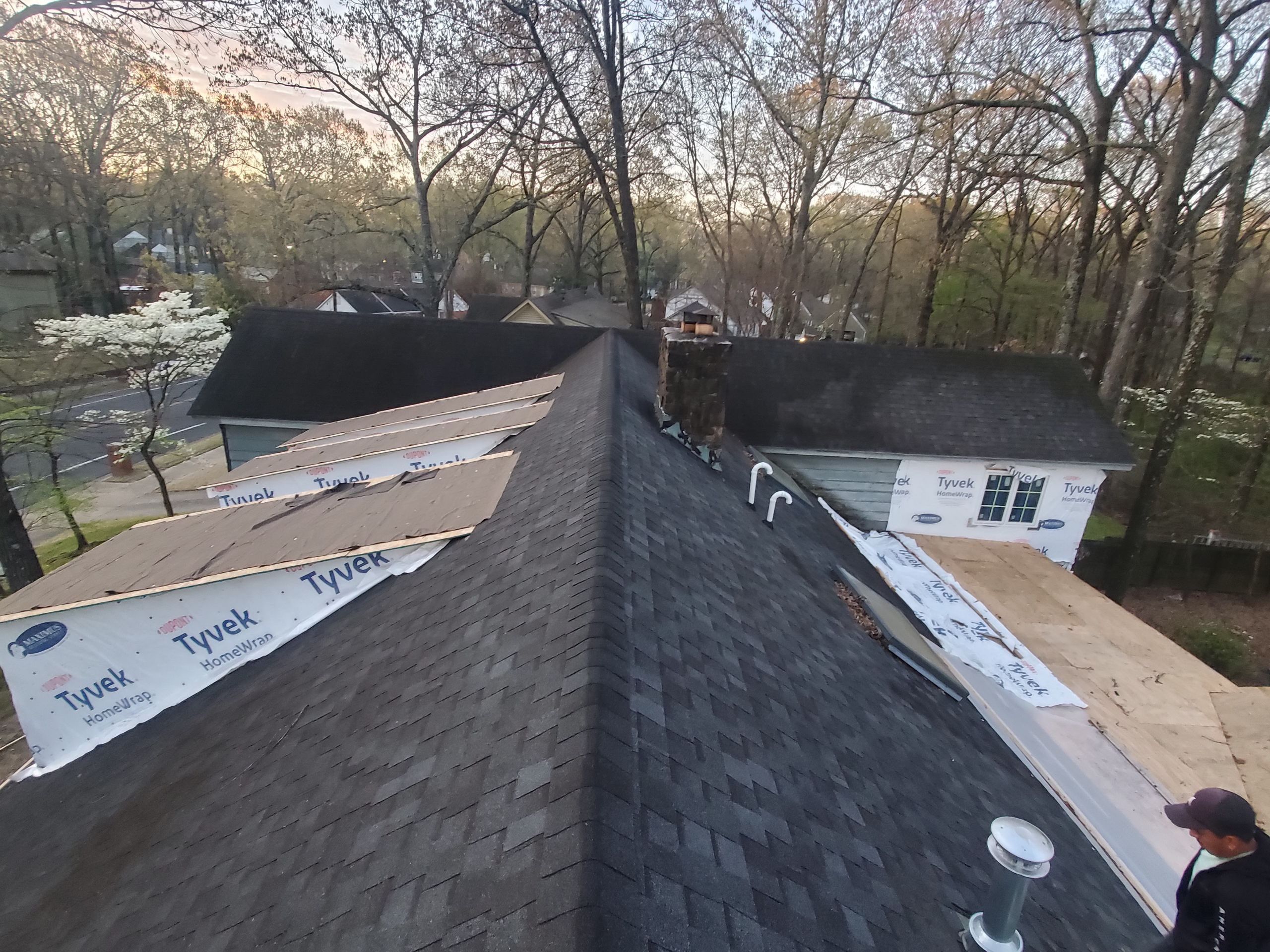 Residential Roof Replacement and Flat Roof Membrane in Memphis by Revival Roofing Services