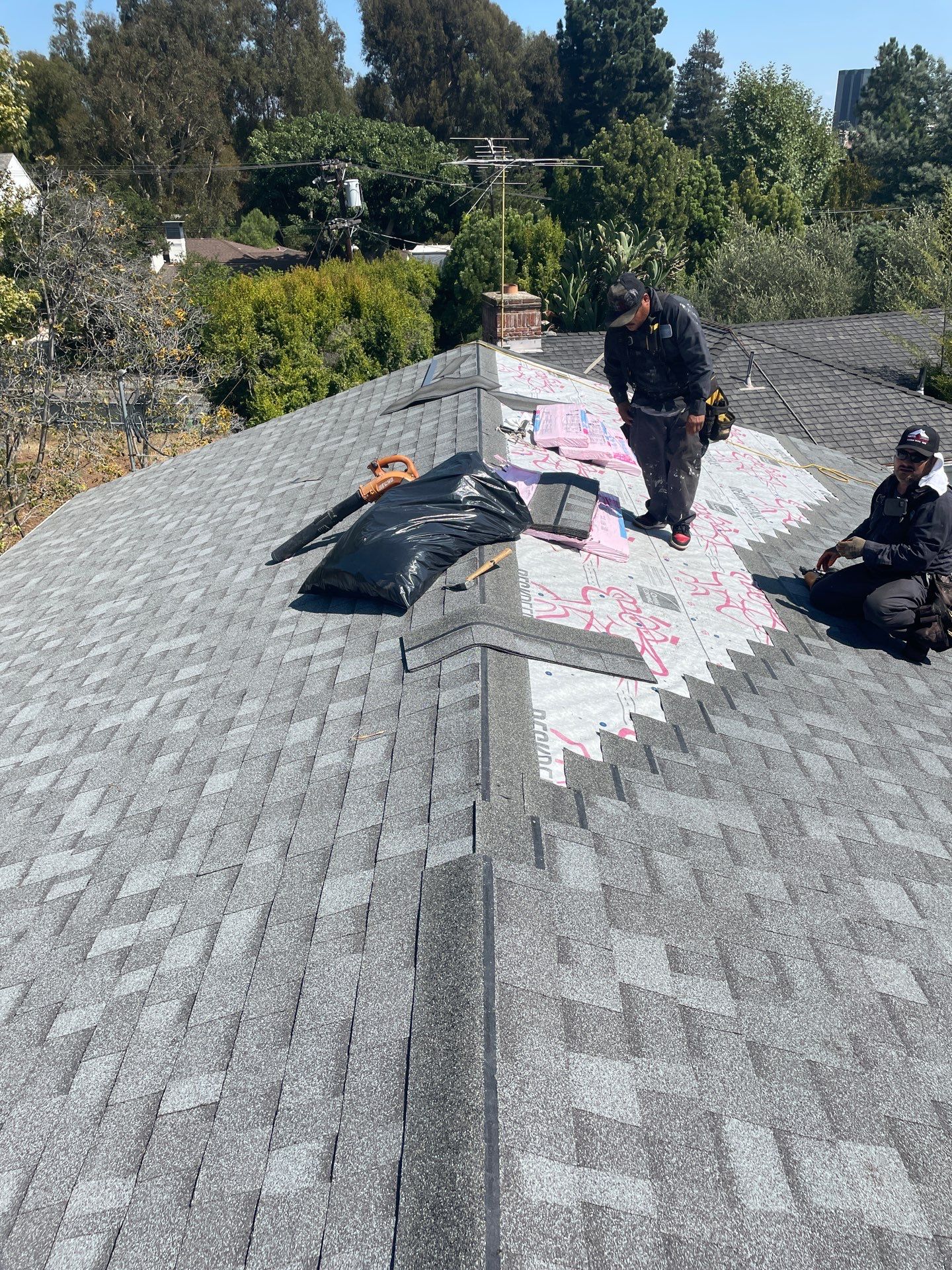 Residential Reroof in Brentwood by Hull Brothers Roofing