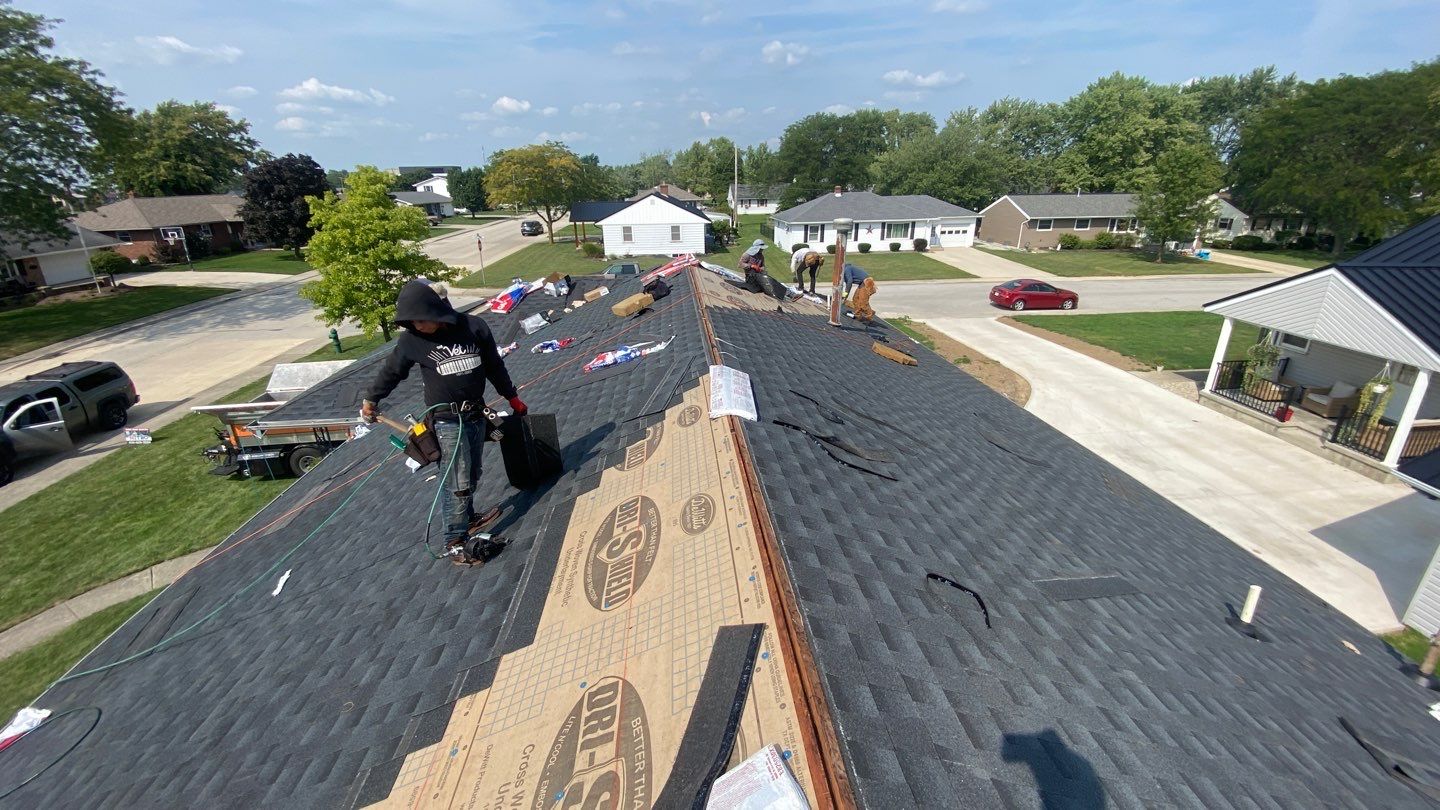 Residential Roofing Installation using GAF Timberline HDZ Charcoal by Nitro Roofing and Construction
