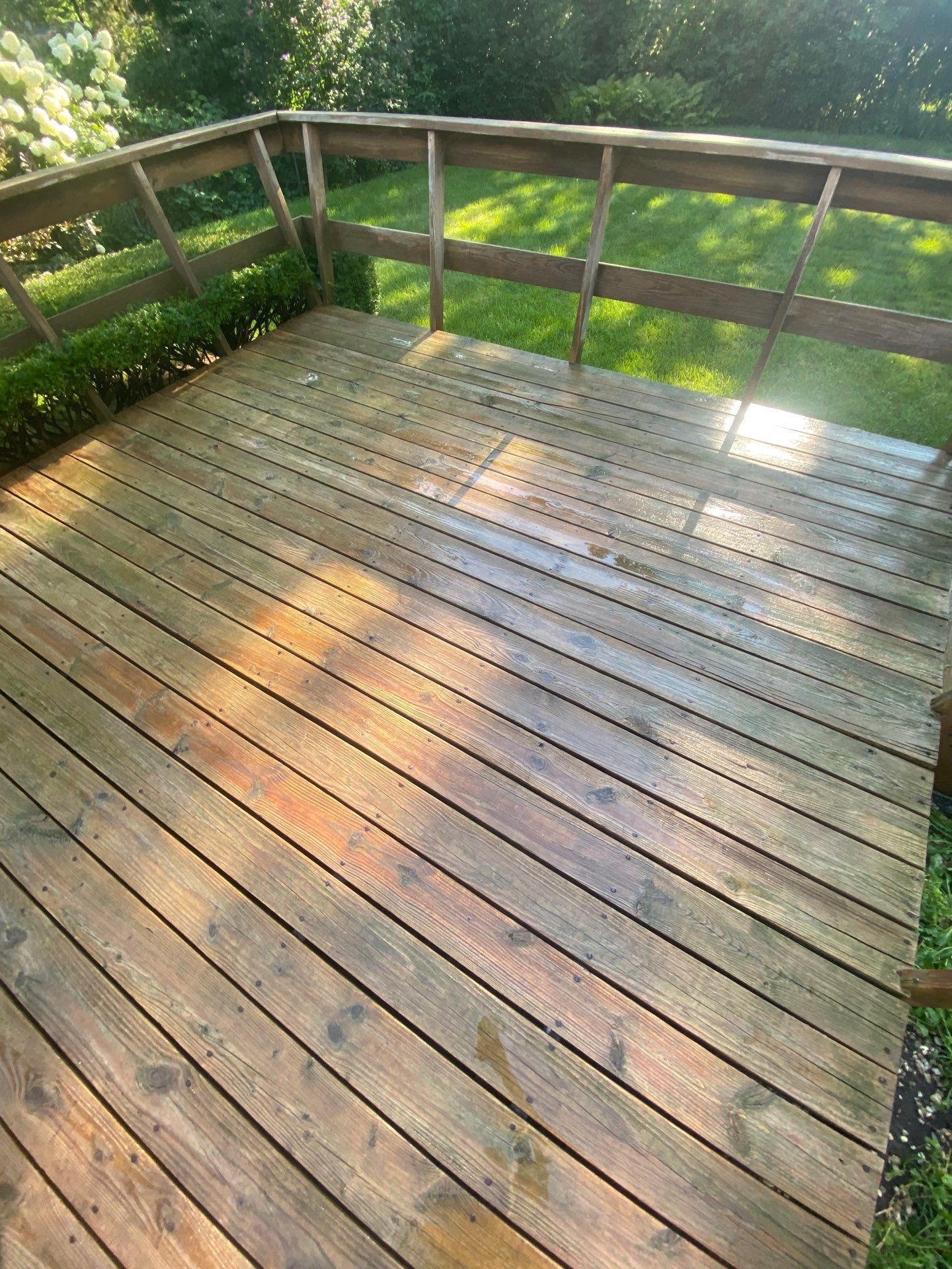 Small Deck Clean by Shulla Exterior Cleaning