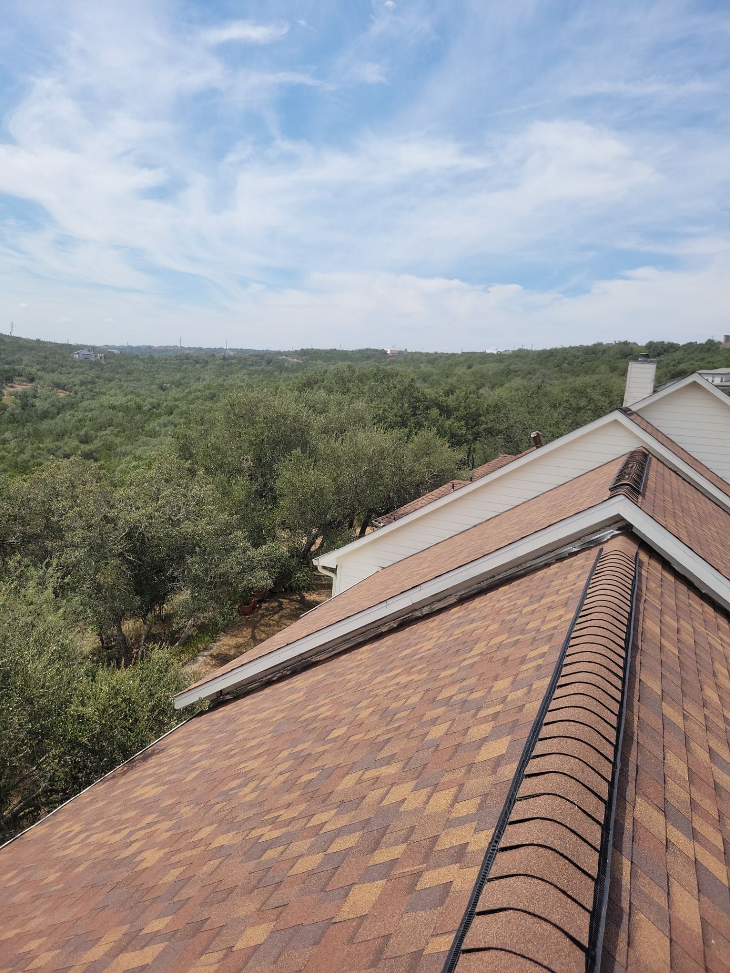 Architectural Shingle Roof Replacement for San Antonio Brick Home by Heaven Sent Roofing, LLC