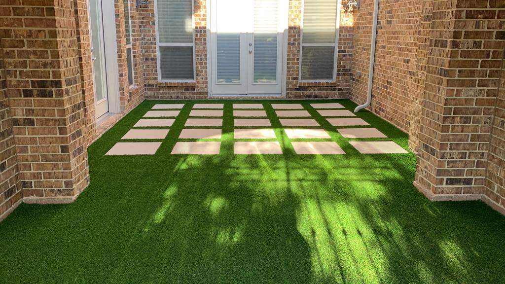 Ruby — Artificial Turf Upgrade & New Drainage System by Texas Urban Elements
