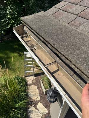 Turtle Shell gutter protection installation in Naperville, IL 60565, photograph 11