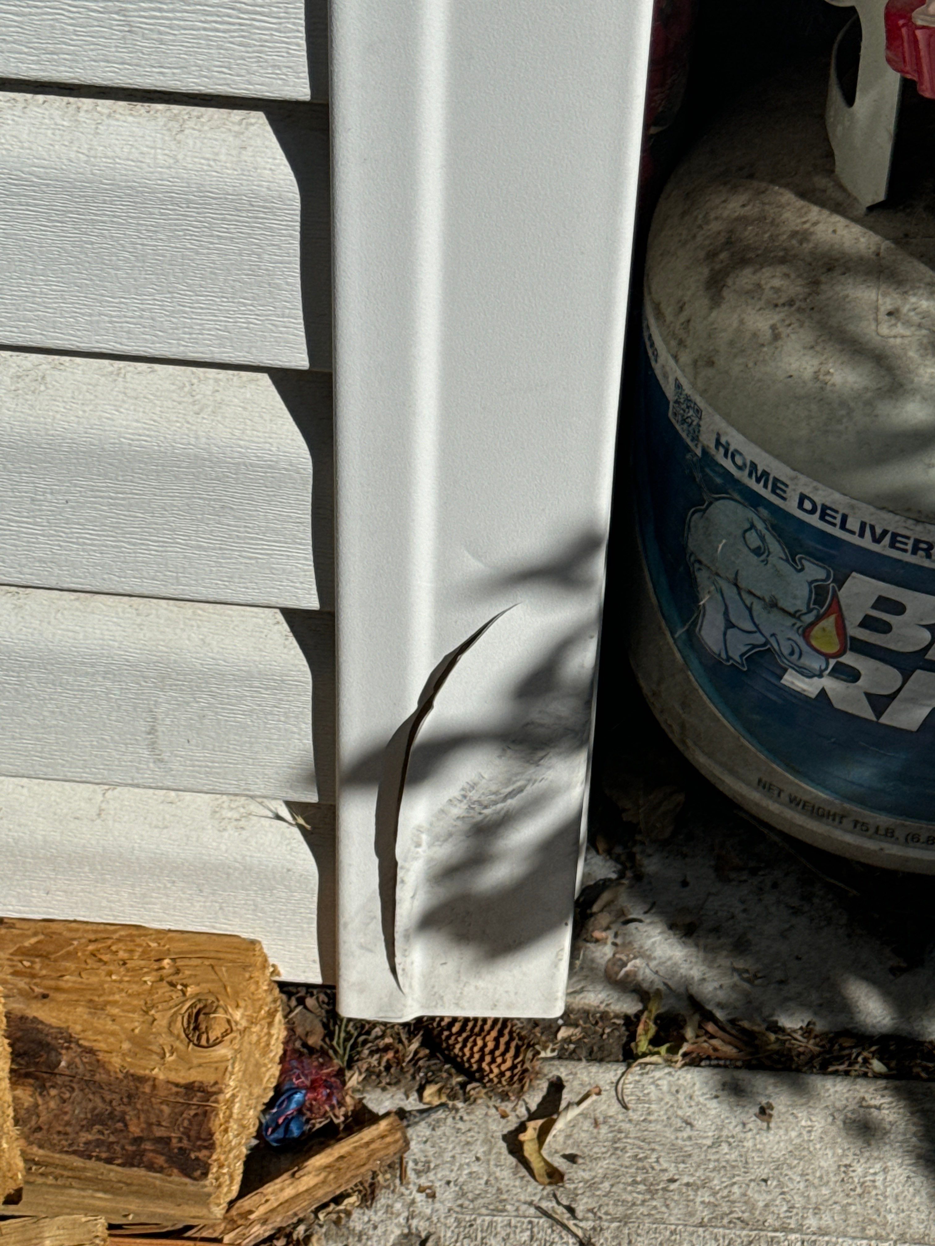 Salt Lake Area | Targeted Vinyl Siding & Door Trim Repair | Crisp White by Ideal Siding Utah
