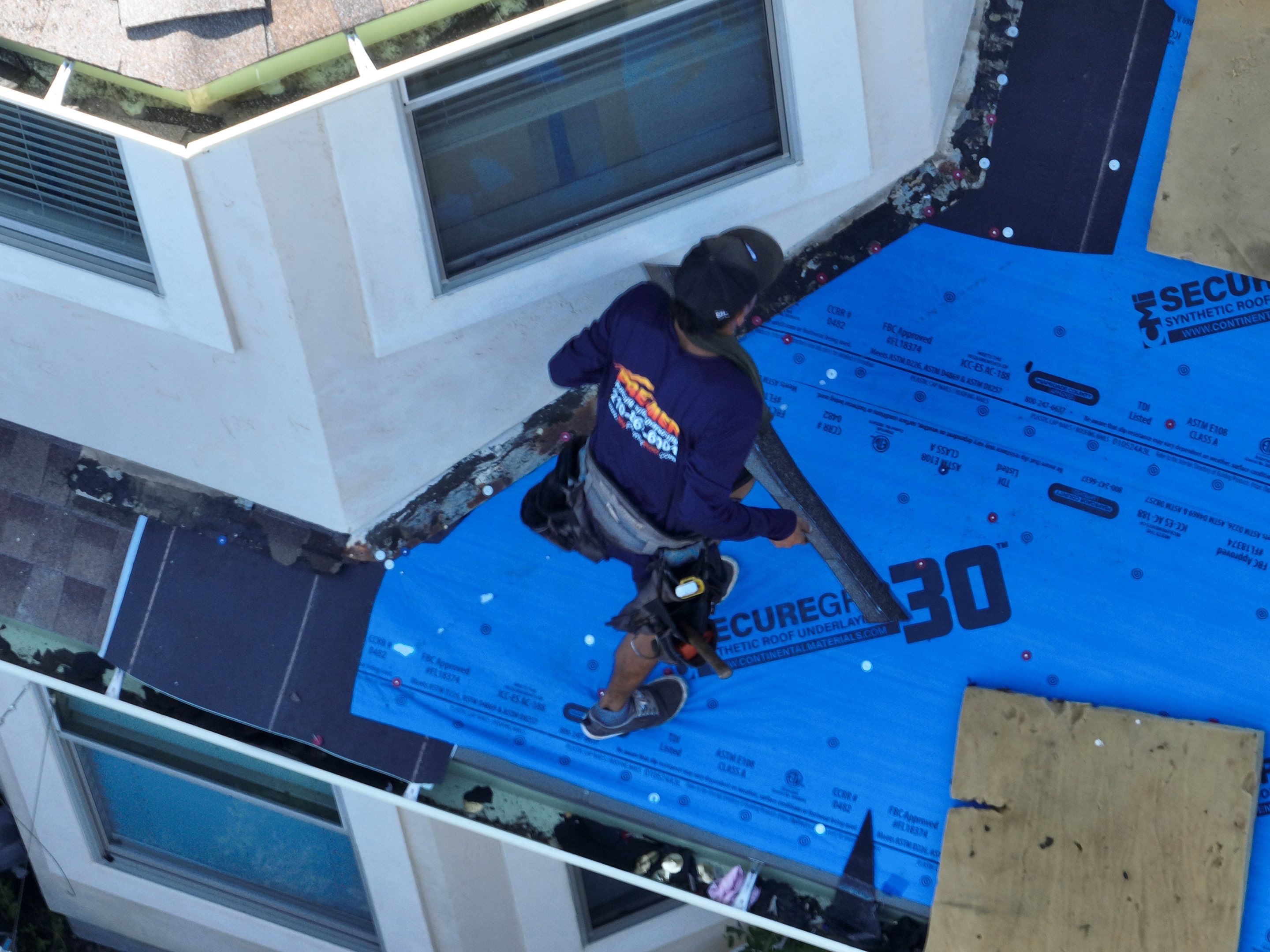 Residential Roof Replacement using 30 Year Laminate Shingles with High Profile Ridge by Premier Roofing and Contracting