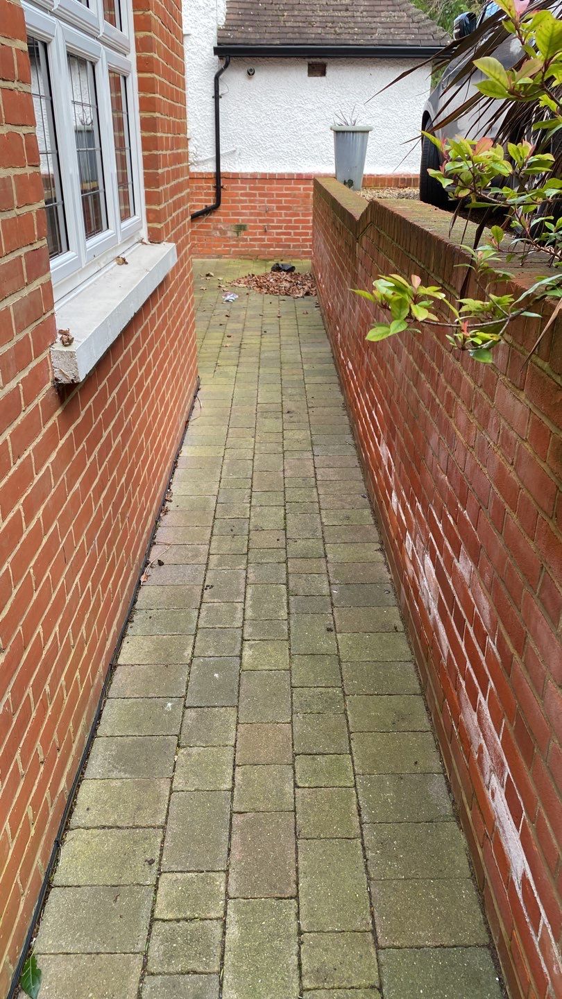 Driveway And Patio Clean using honda 21 ltr/min by Ges Exterior Cleaning ltd