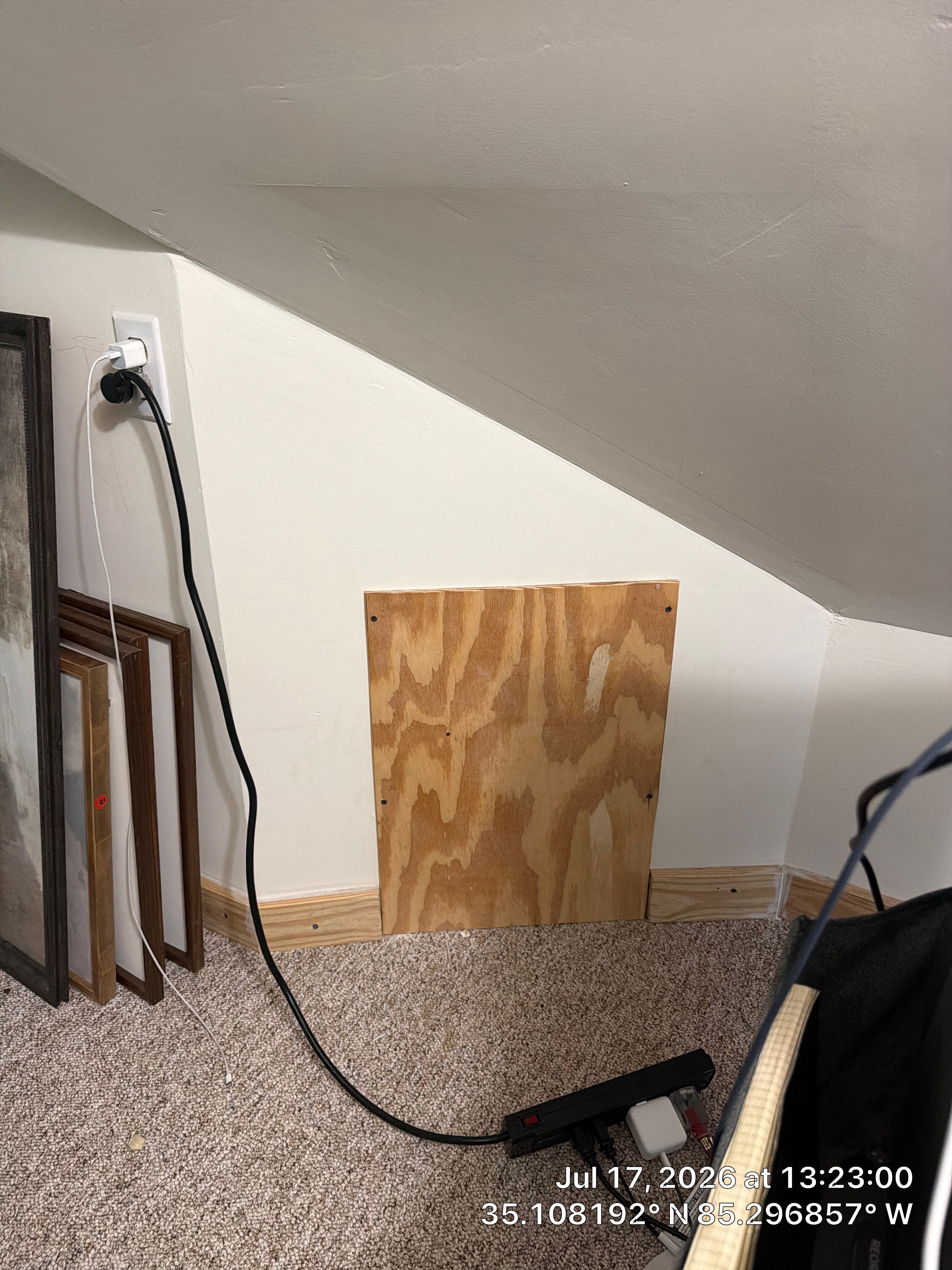 Attic Insulation and Knee Wall Access Panel Sealing in Chattanooga by CompanyCam Sales Demo