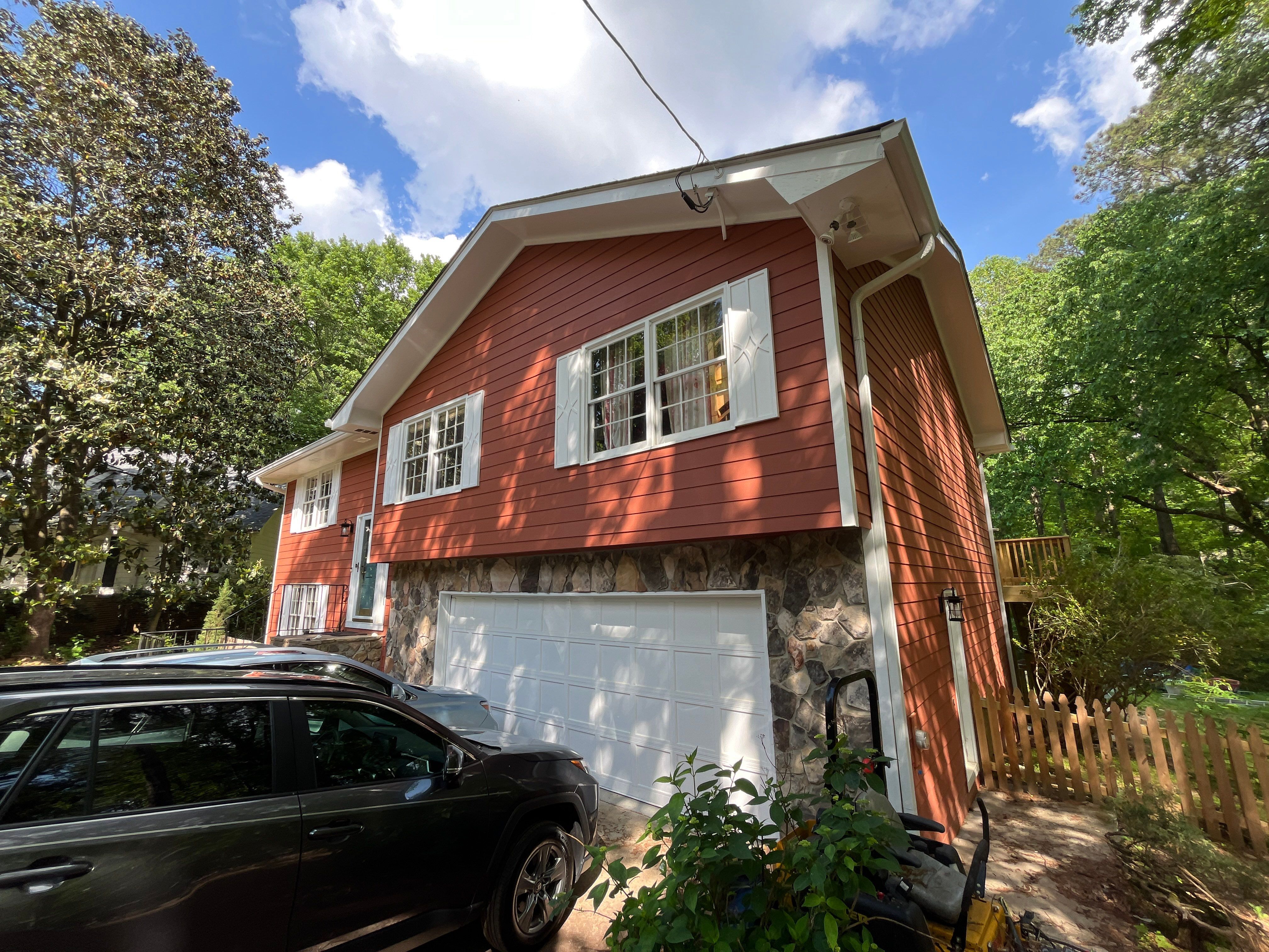Atlanta, GA James Hardie Siding, Pressure Treated Wood Deck Replacement, and Exterior Painting by Nelson Exteriors 