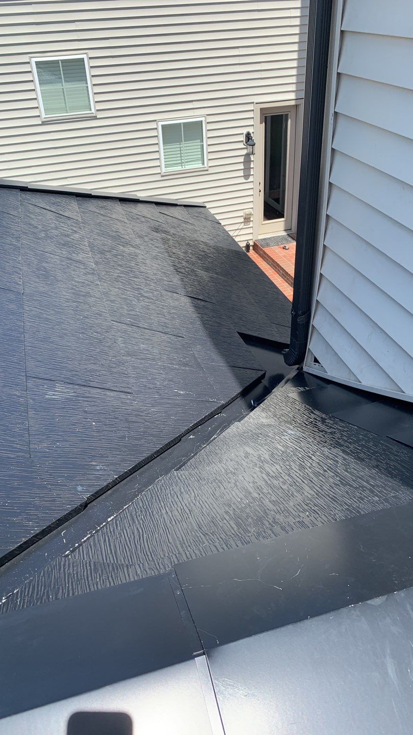 Tesla Solar Roof using Tesla Solar Roof V3 tiles by American Home Contractors