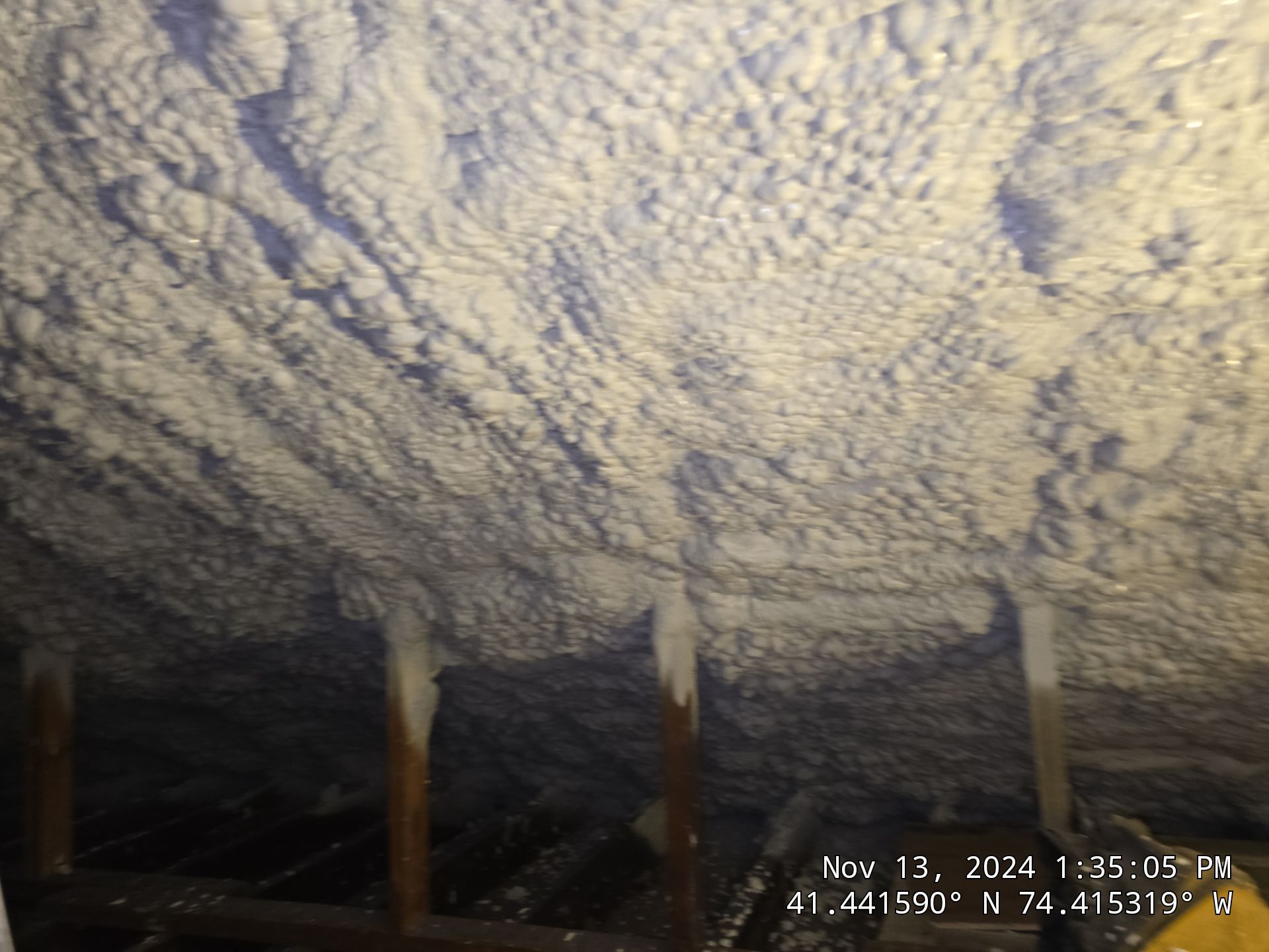 Attic Insulation using open cell spray foam by NYS Foam & Energy