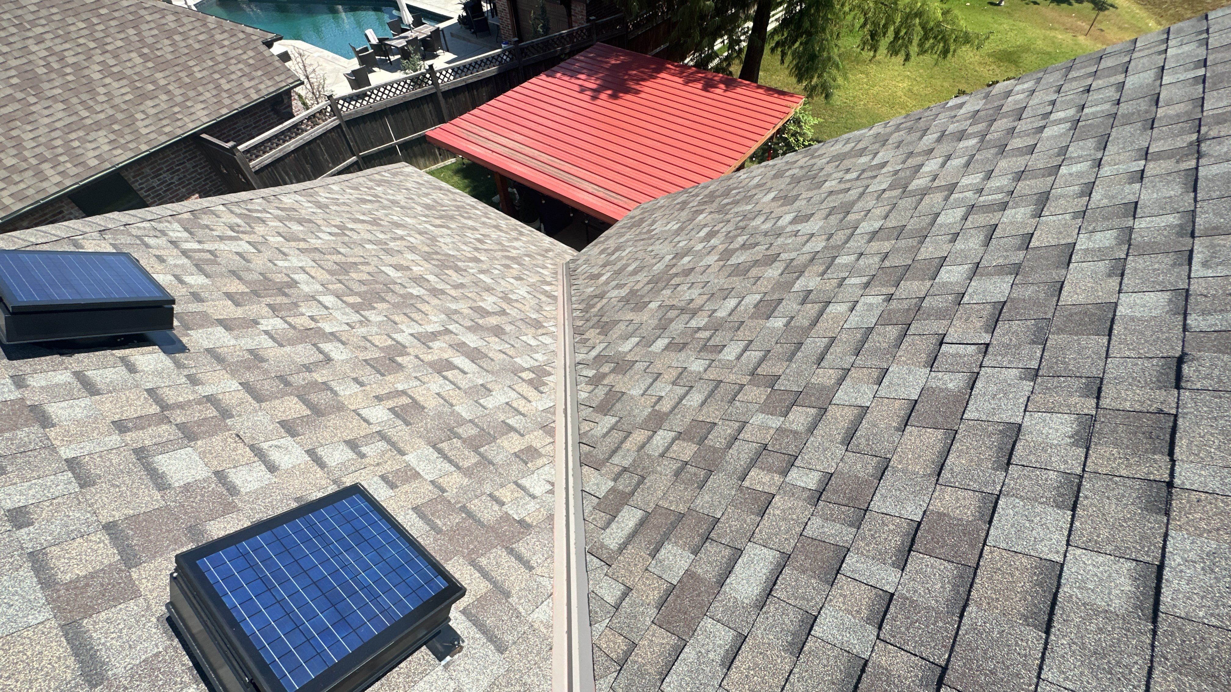 Reroof using Owens Corning Duration Storm IR in Driftwood by Castillo Roofing
