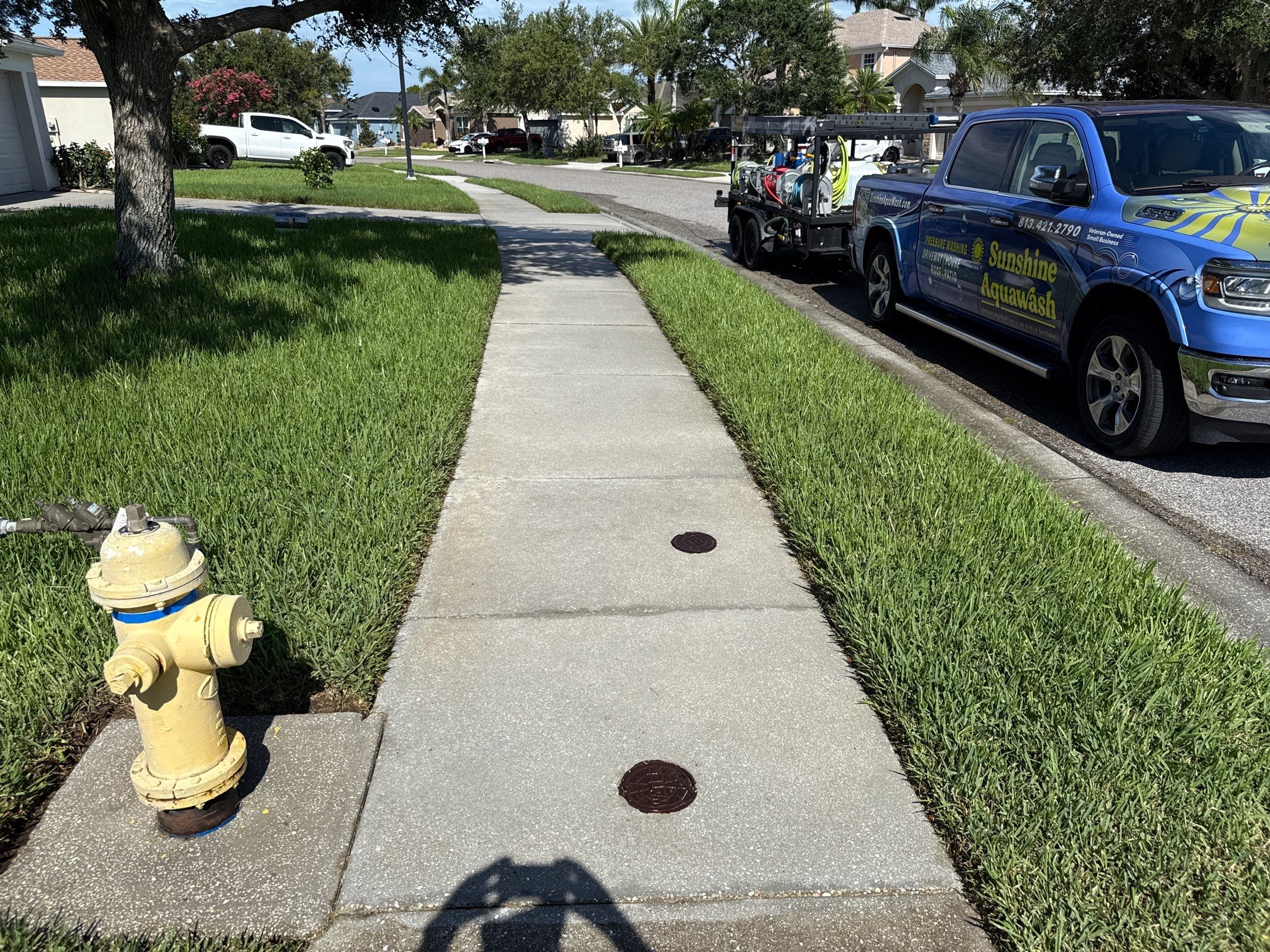 Complete House & Concrete Cleaning in Harrison Ranch Community – Parrish, FL by Sunshine AquaWash