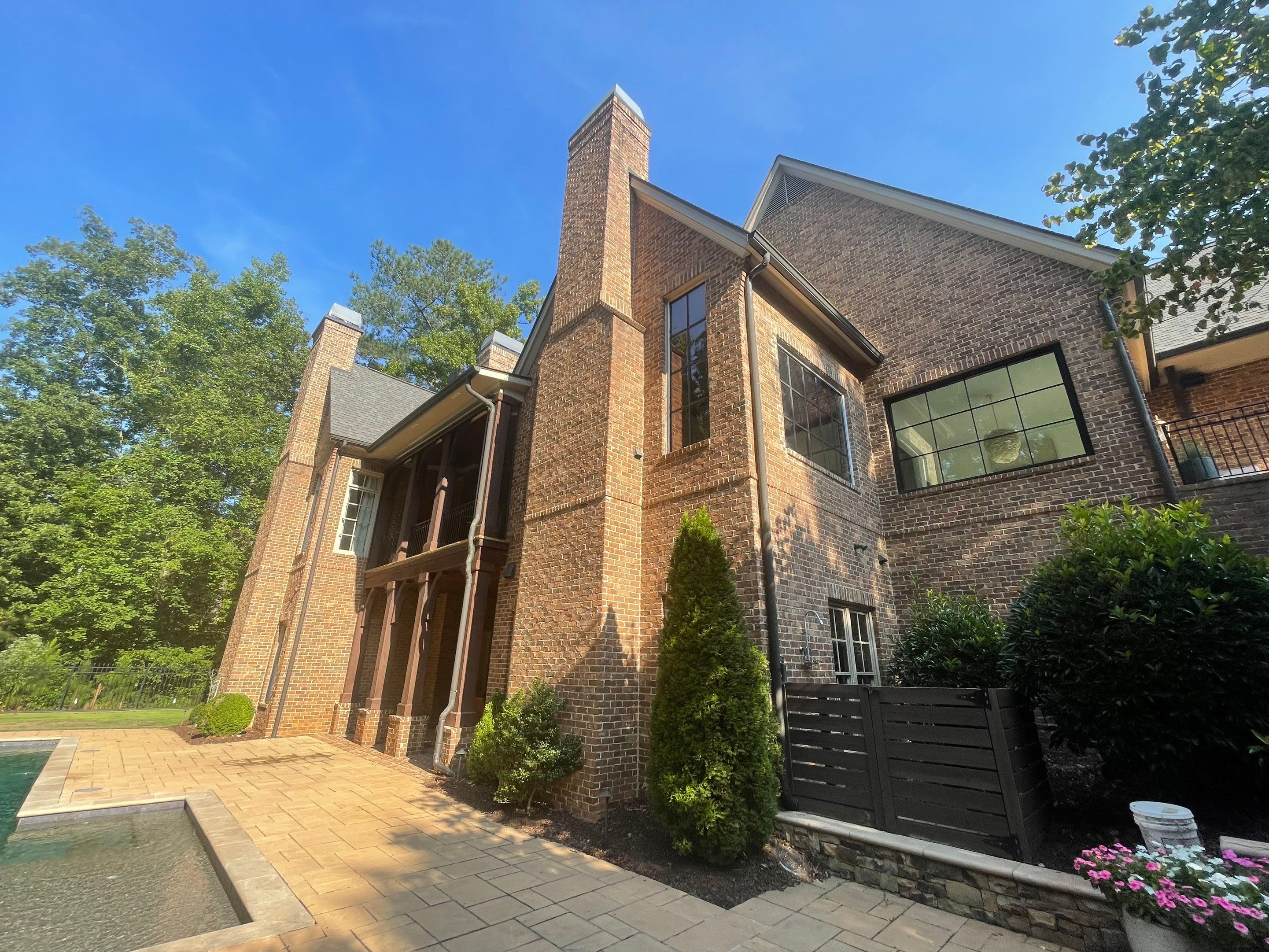 Suwanee Residential Exterior Painting and Dark Trim Update by Swift Home Renovations