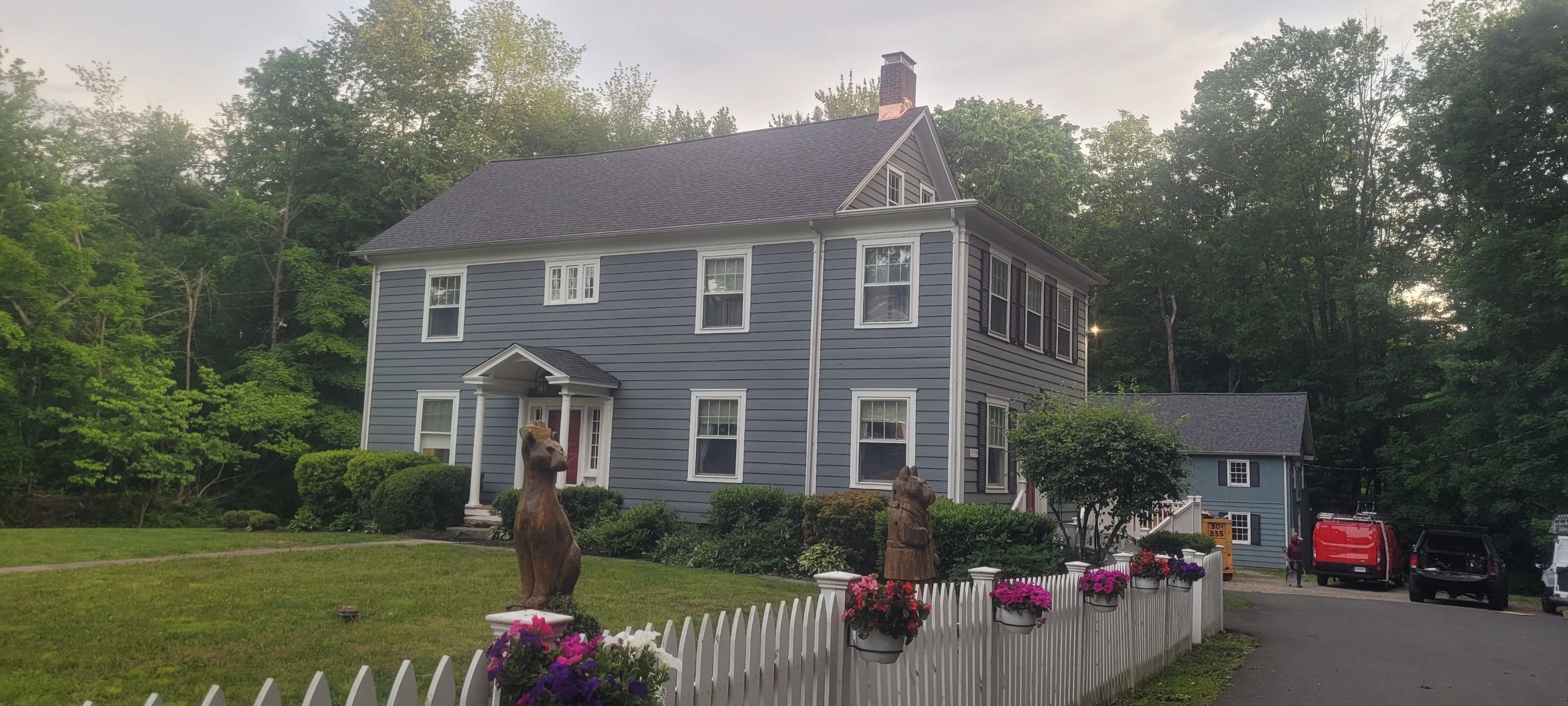 DiGiorgi Roofing & Siding INC in Weston, CT with a brand new roof! by DiGiorgi Roofing and Siding Inc