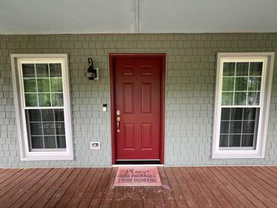 Siding Replacement using Mastic Carvedwood Vinyl Plank