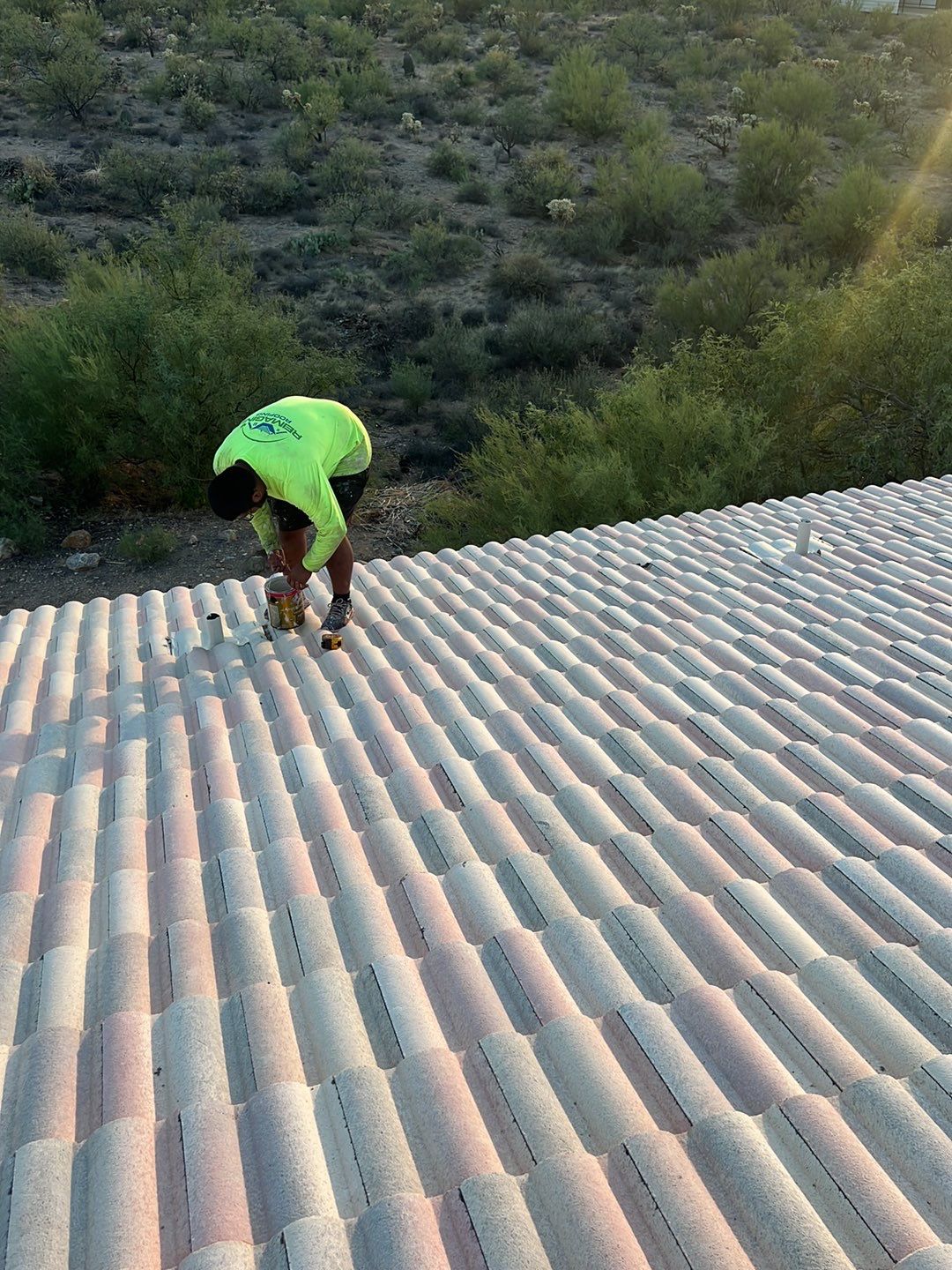 Sunset Rose Clay Tile by Reimagine Roofing
