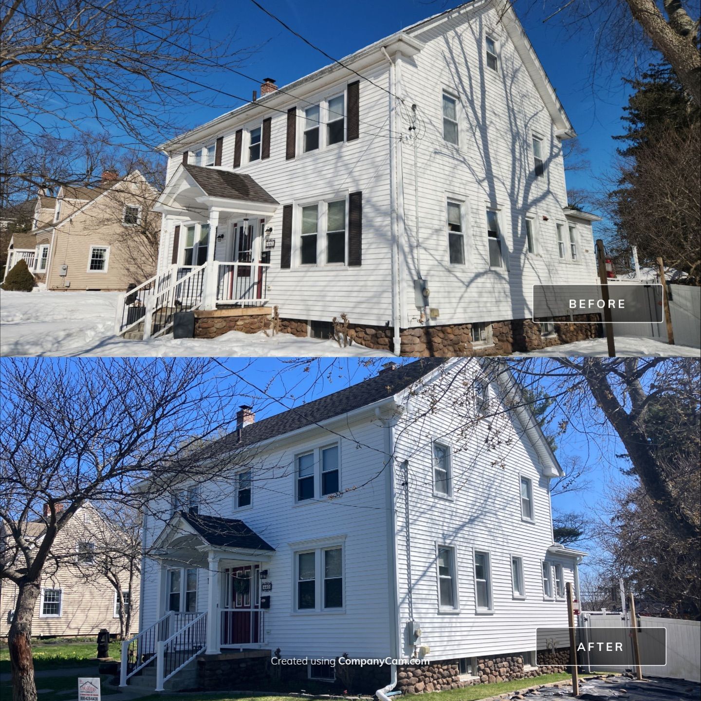 Refreshed Siding with Cert. Mainstreet D/4 clapboard, White by DiGiorgi Roofing and Siding Inc