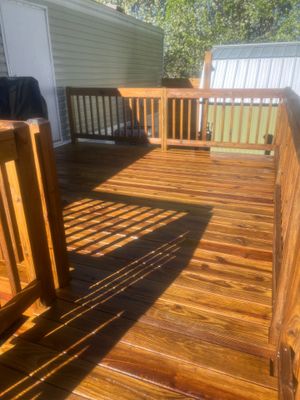 Weathered Deck using Wood Sealant