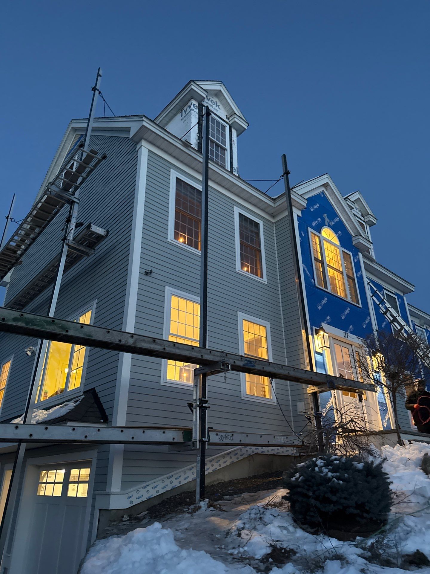 Complete Home Renovation with James Hardie® Clapboard & Shake Siding and Custom PVC Trim by Sensible Home Solutions