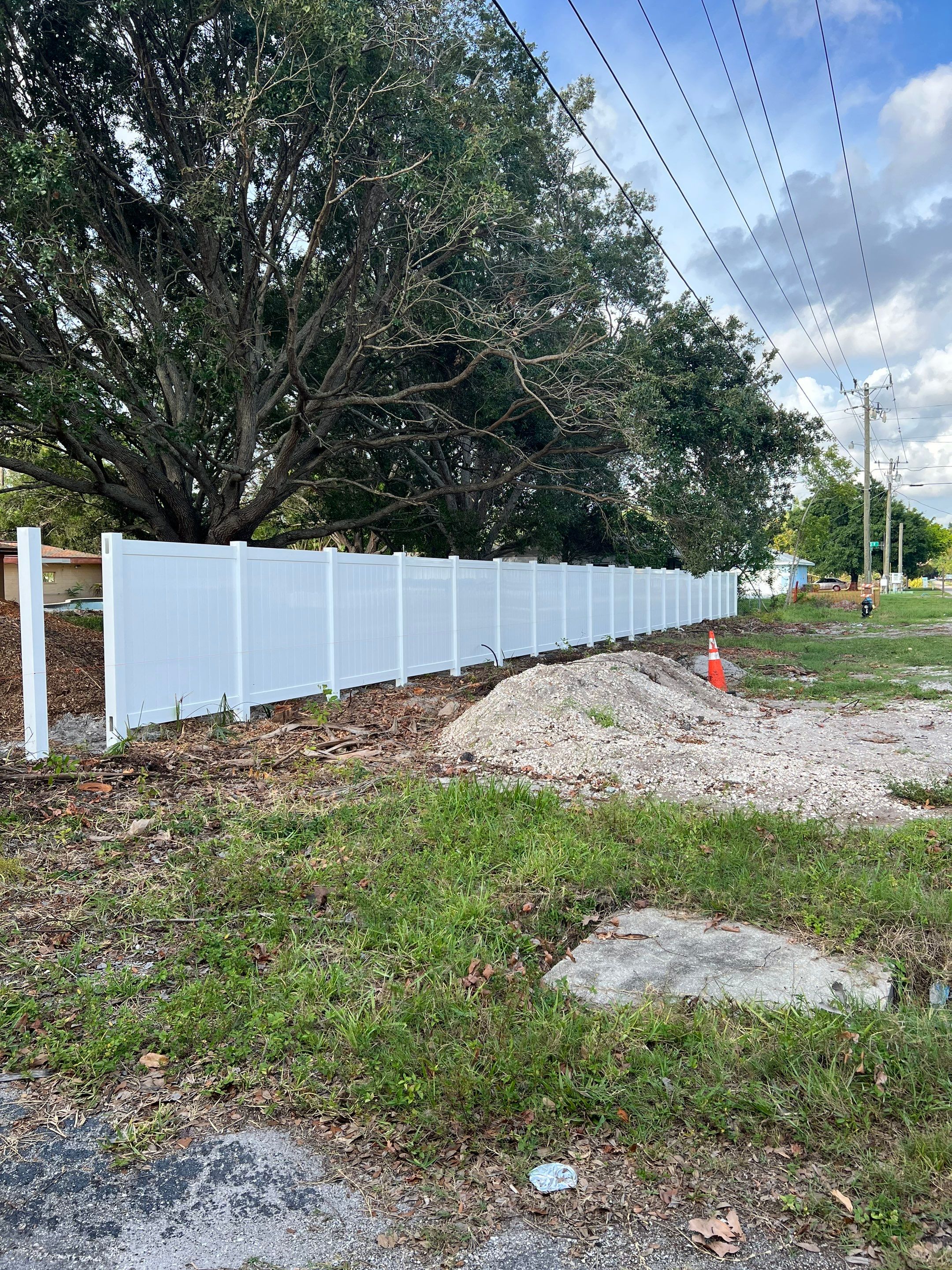 Bradenton, FL 6ft. Tall White Vinyl Privacy Fence  by Asap fence and gates, LLC