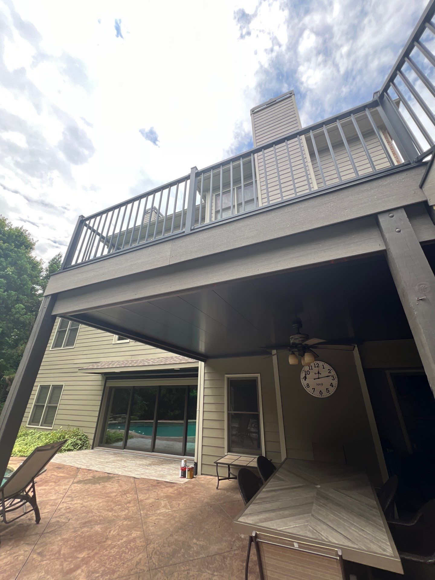 Marietta, GA Deck Resurface using Deckorators Summit Series Decking and ALX Contemporary Railing by Nelson Exteriors