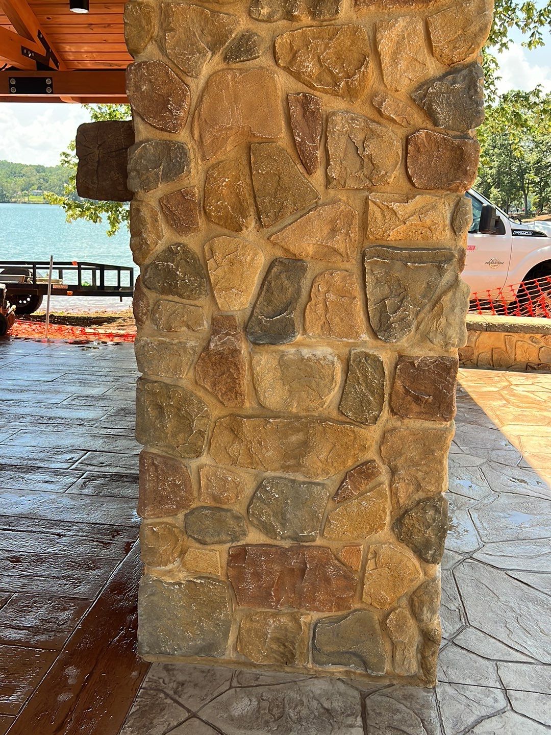 Stamped Concrete Pavilion Slab by Xtreme Concrete Services