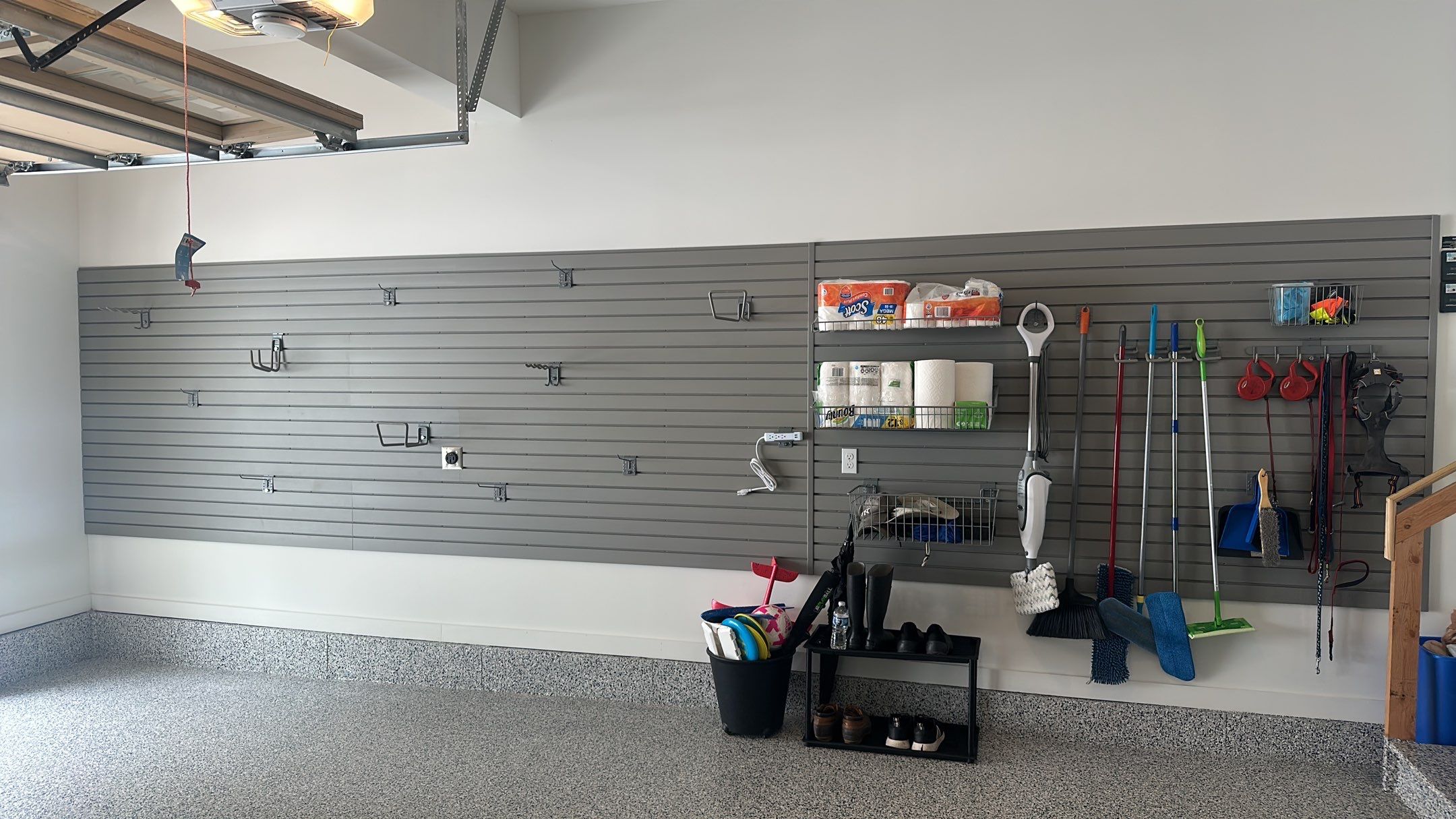 Jeanne E. transformed her garage with cabinets and a Banner Garage Floor by Banner Garage