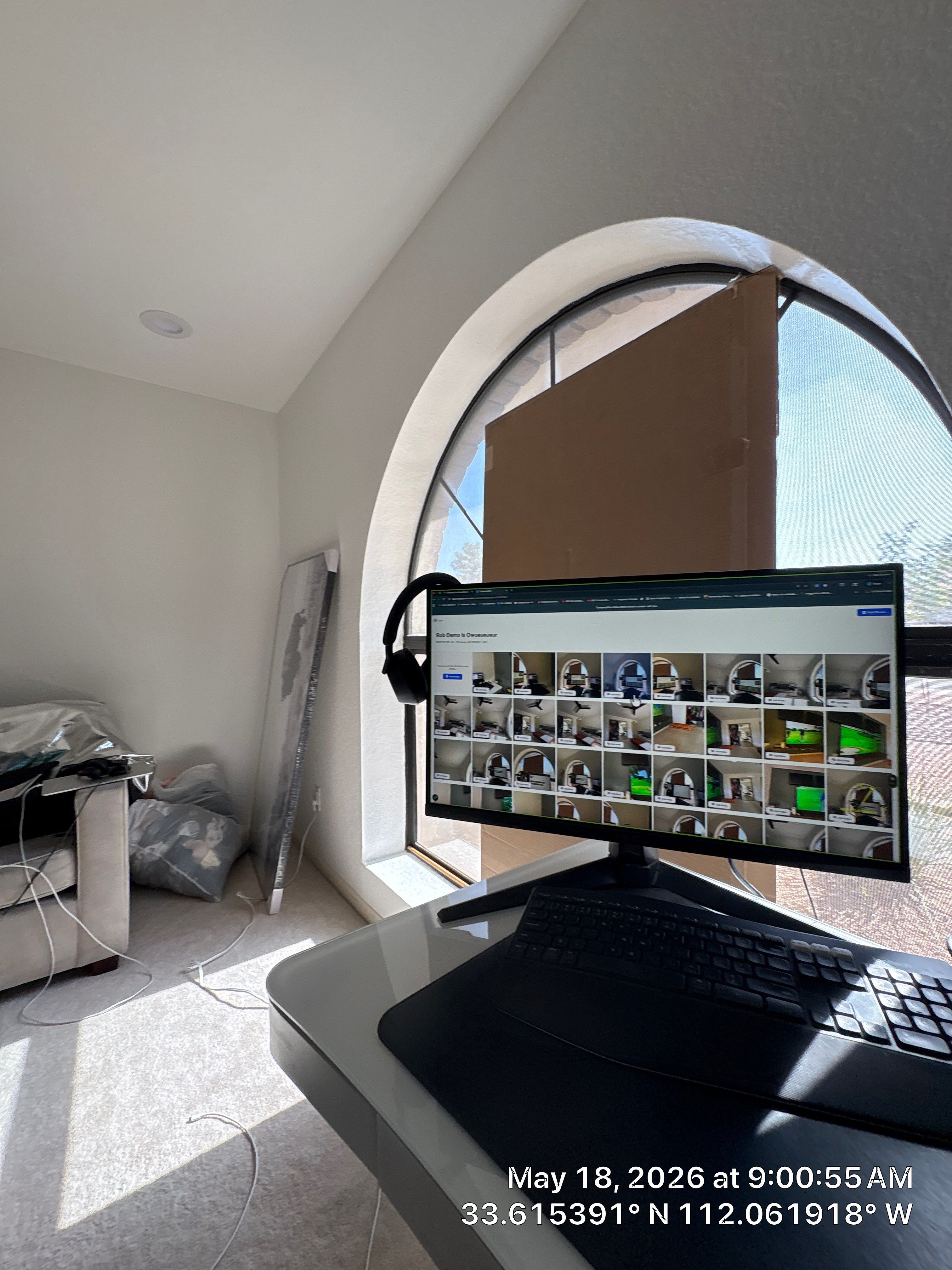 Modern Ceiling Fan and Media Wall Installation in Phoenix by CompanyCam Sales Demo