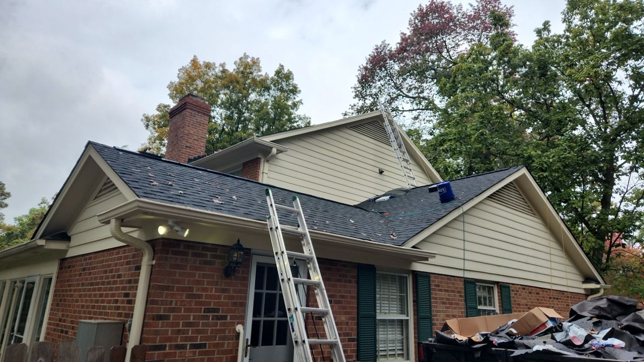 New Roof with Solar Panels by Just In Time Roofing and Restoration