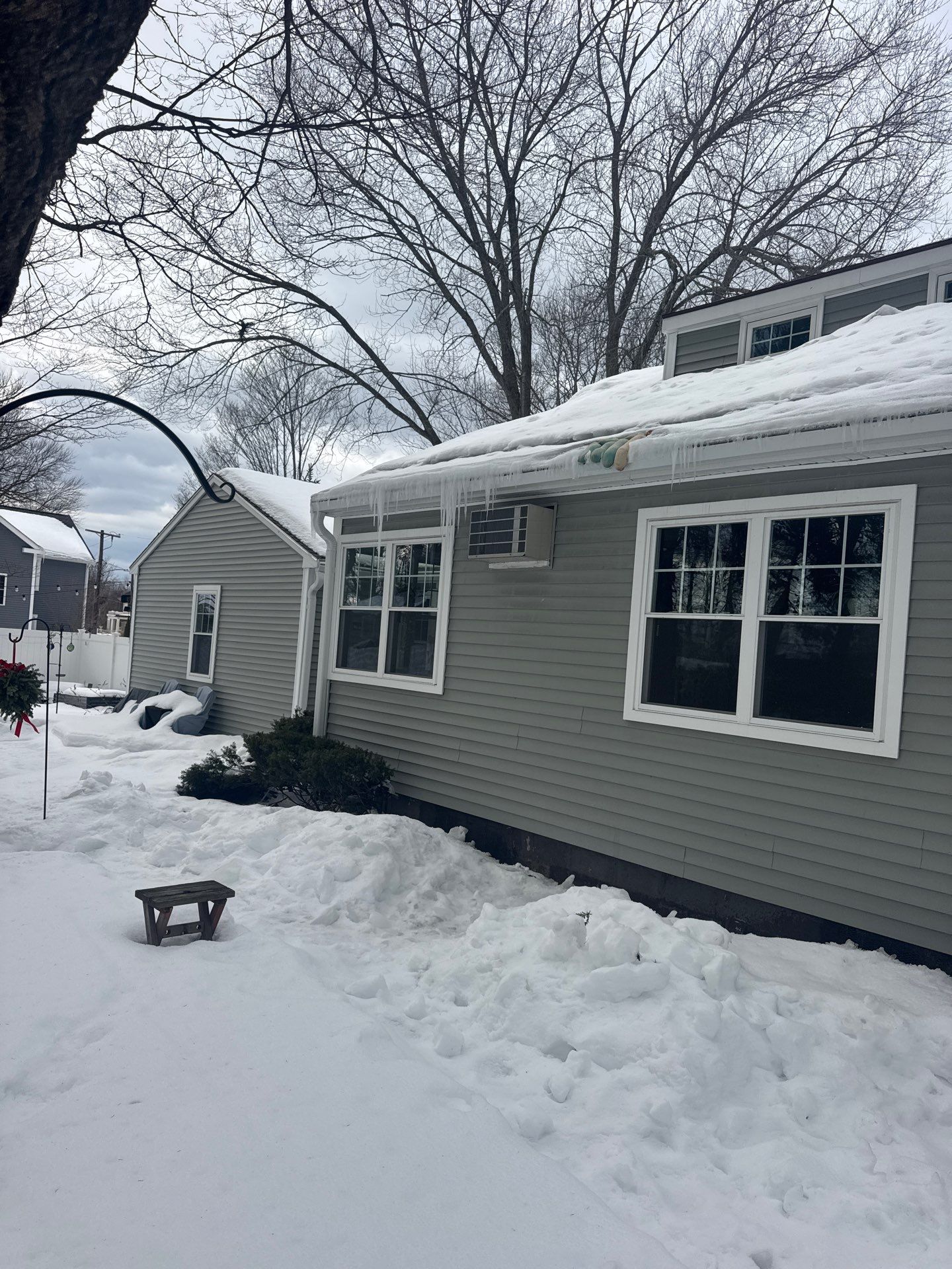 Snow/Ice Belt & Ice Dam Removal Project in Woburn by Mighty Dog Roofing of Greater Middlesex County