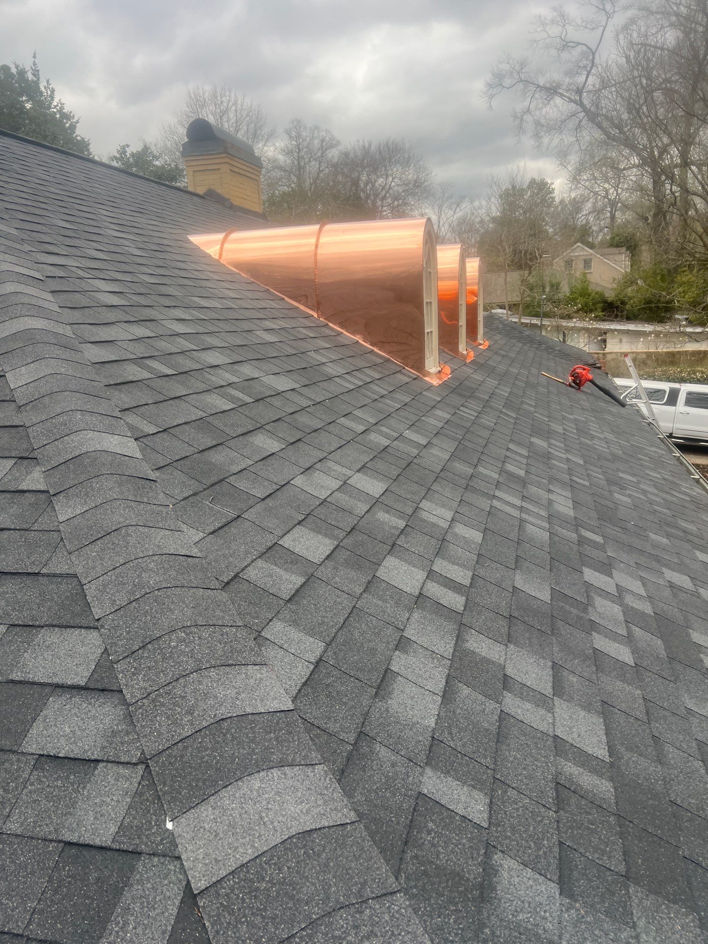 Onyx Black Shingle w/ Copper Upgrades by IAM Roofing LLC