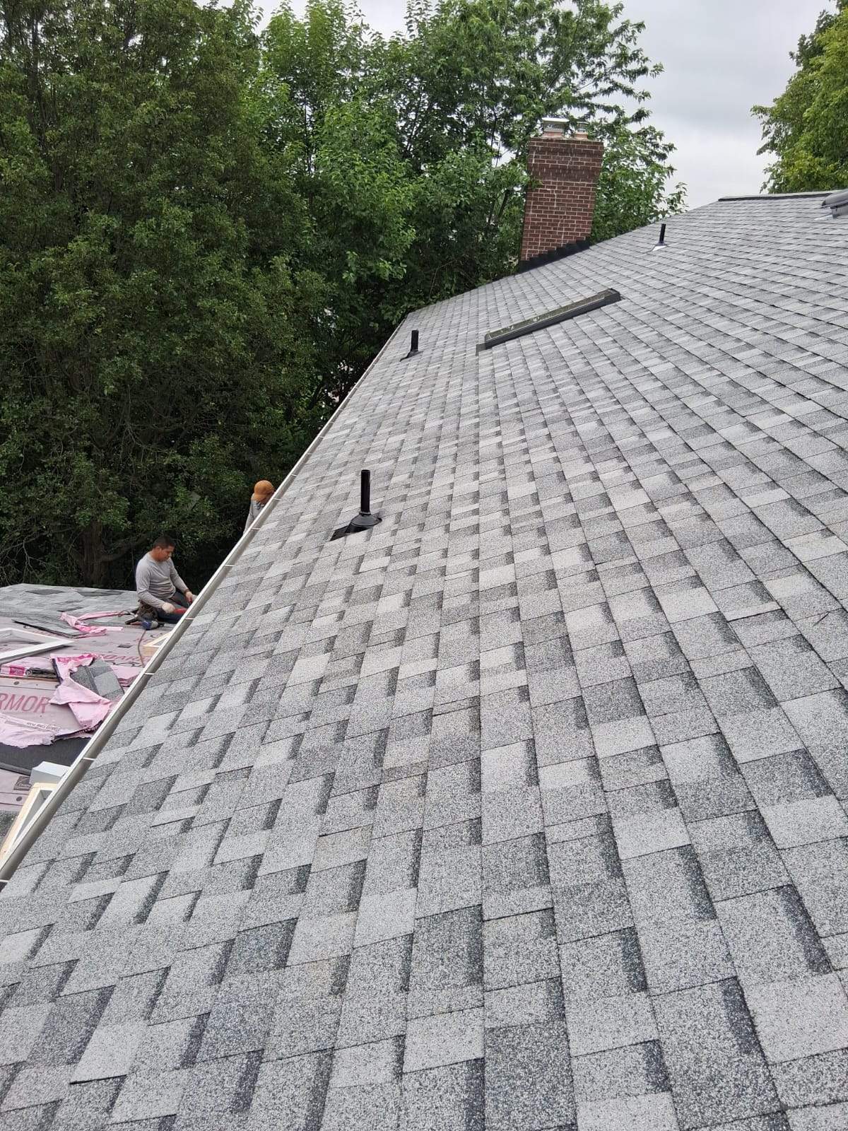 Roof Replacement with Skylight Installation in Frederick, MD by ARCH Exteriors 