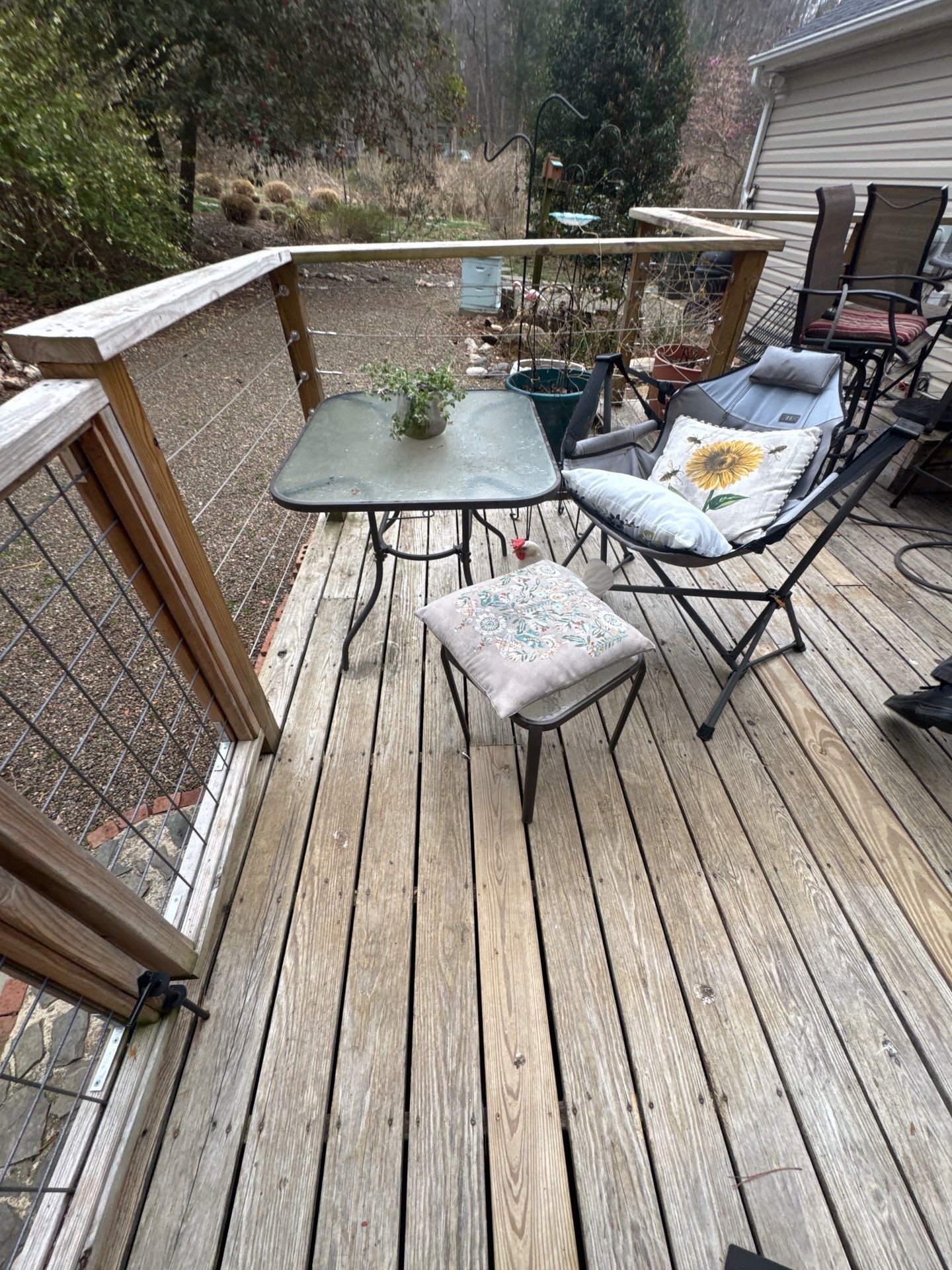 Deck staining by GonzalezPainters & Contractors Inc 