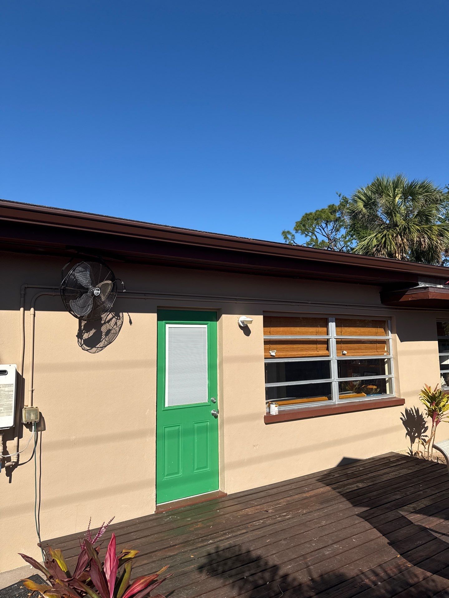 Brown Seamless Gutters in Sarasota FL by Gutter Professors