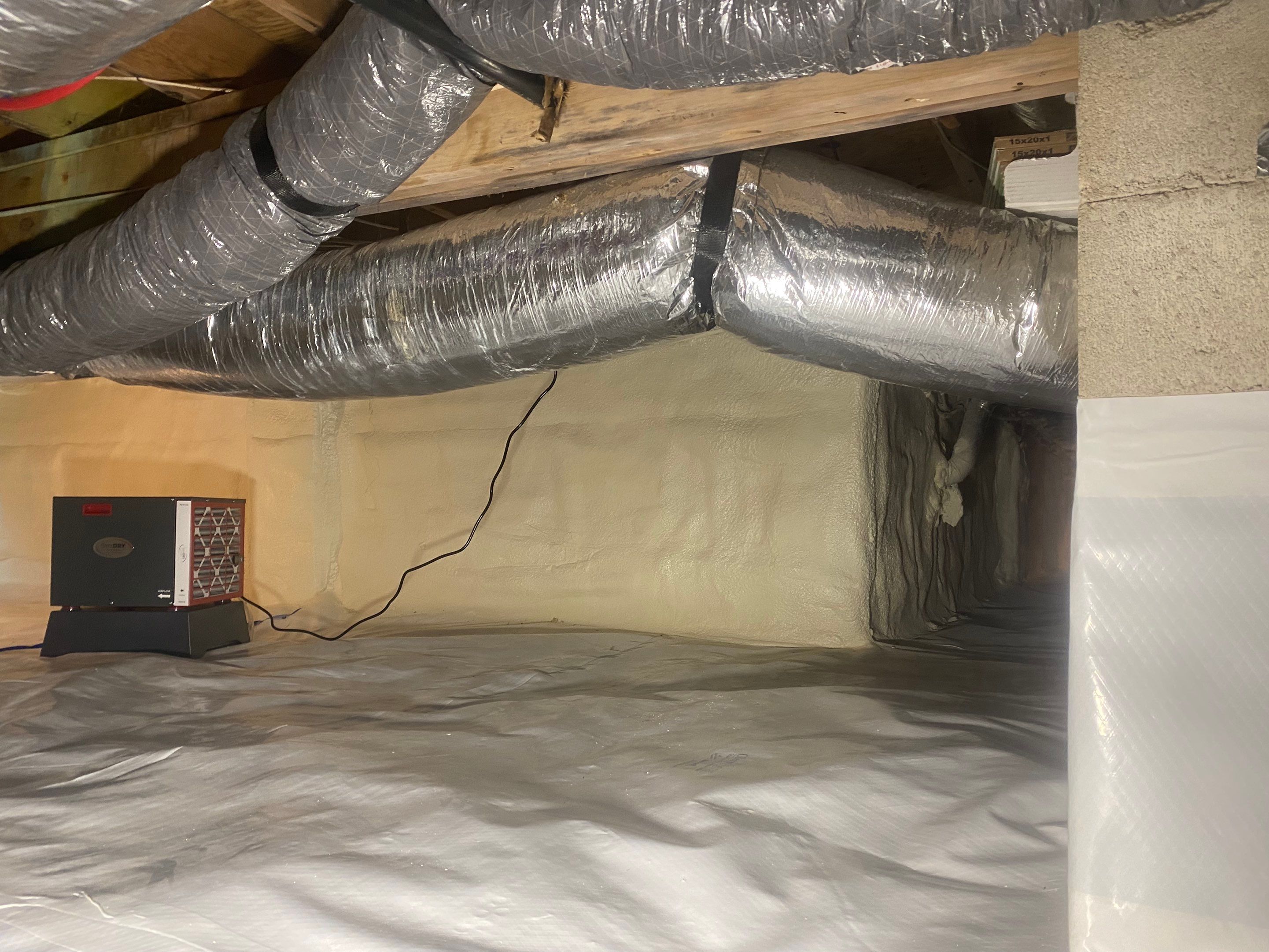 Crawlspace repair using cleanspace by Burke Home Services