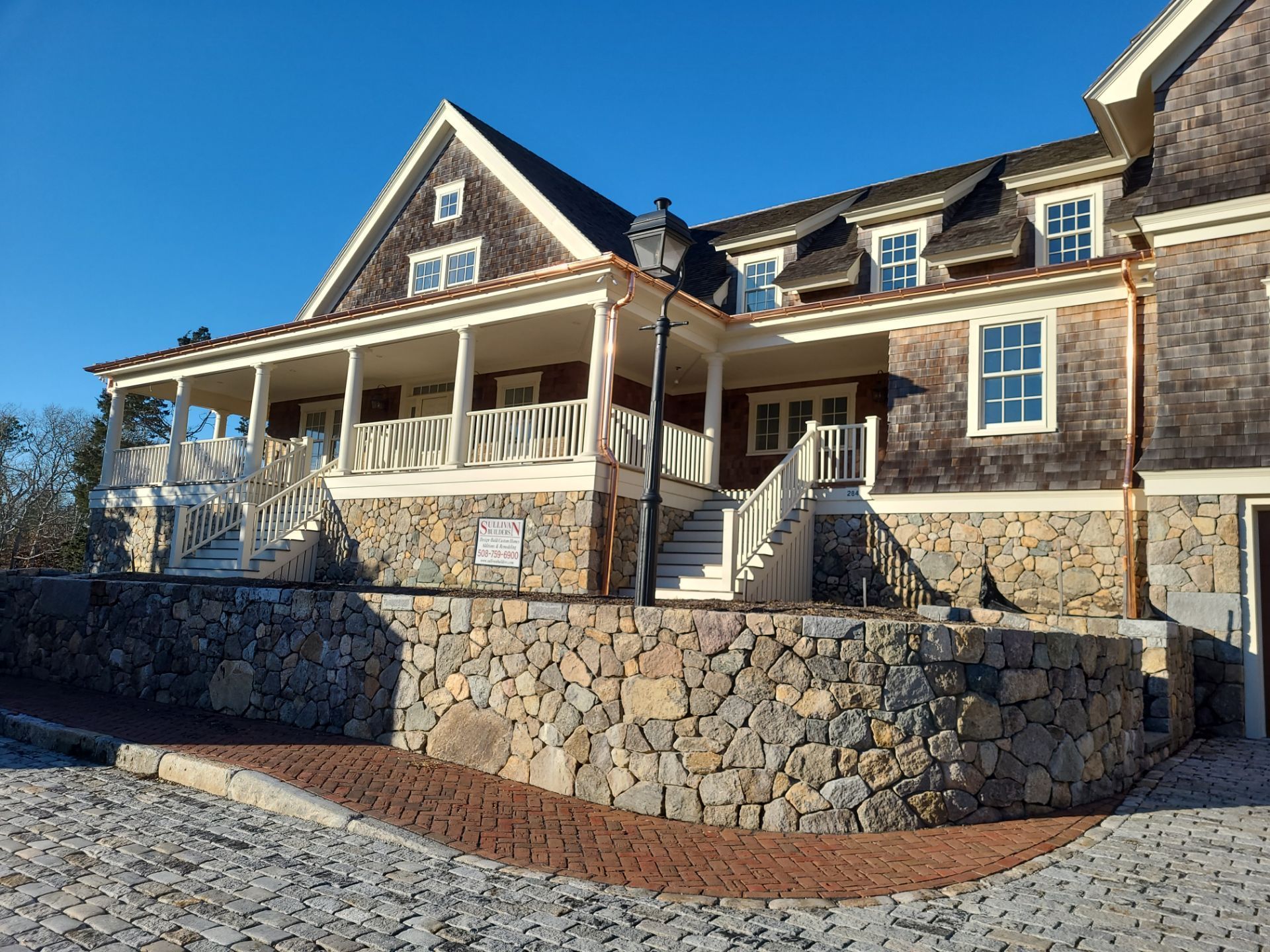 Gutter Installation using 6" Half Round Copper Gutter in Pocasset, MA by Gutter Pro Enterprises