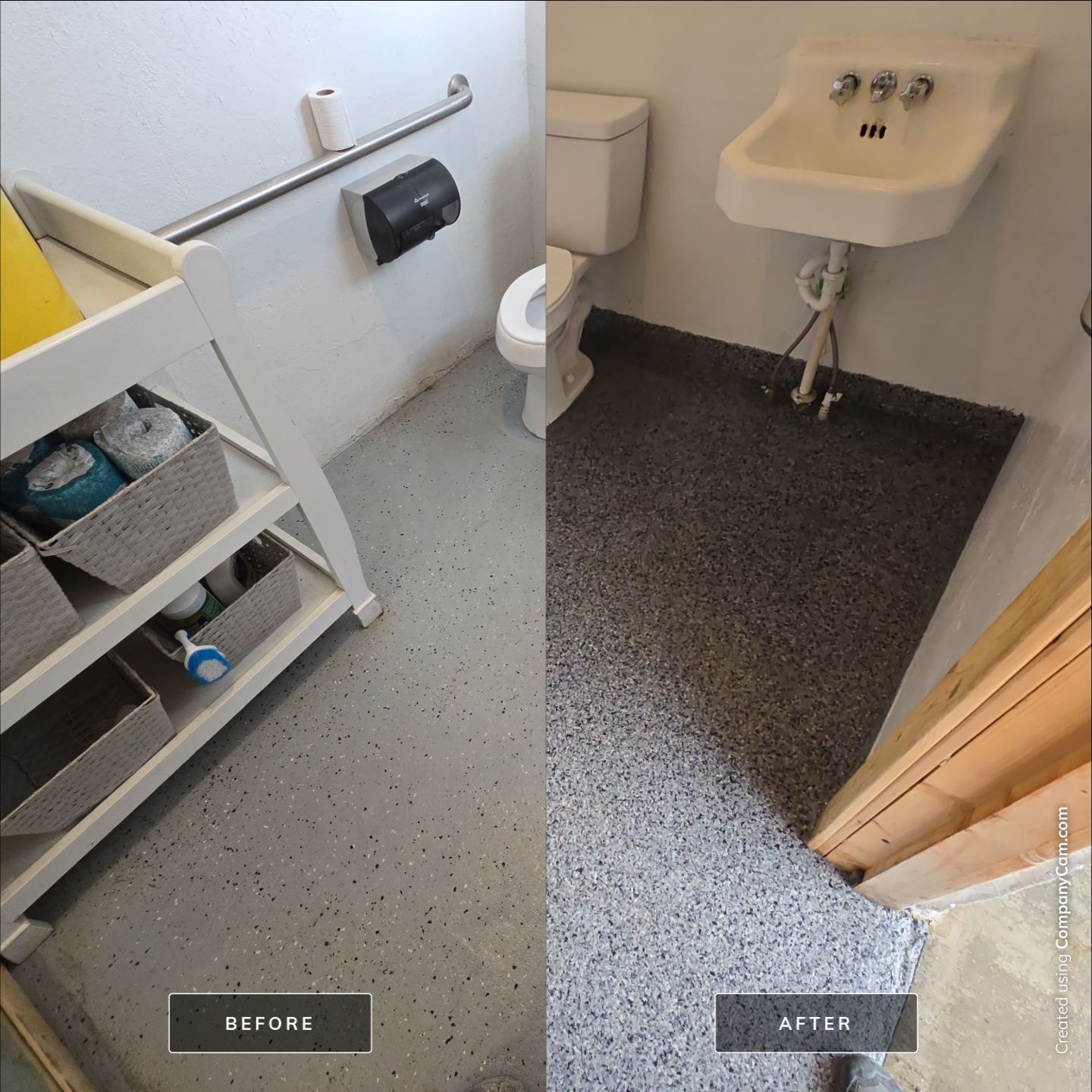 Check it out! Steelwheel Corner gets a new floor! by Elite Floor Solutions