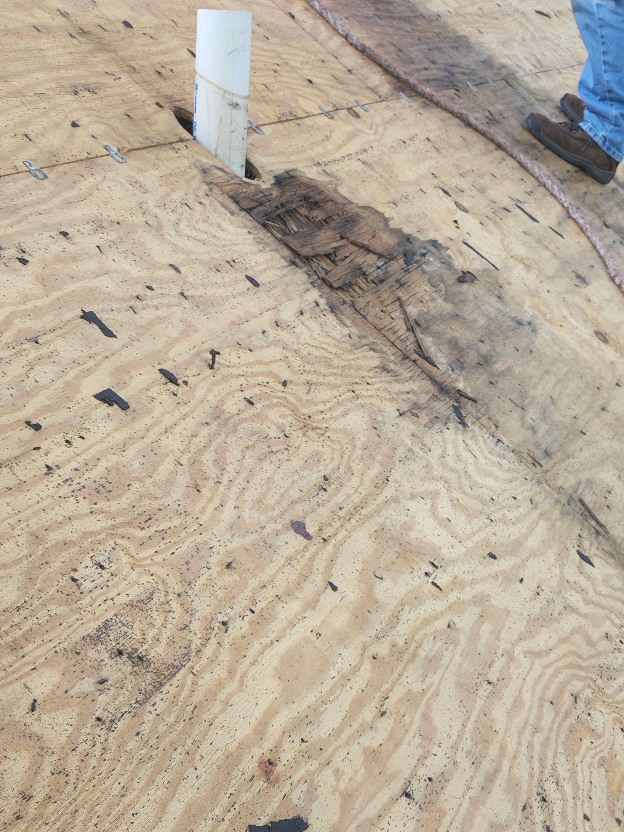 Roof Replacement using Gaf HDZ Charcoal by Just In Time Roofing and Restoration