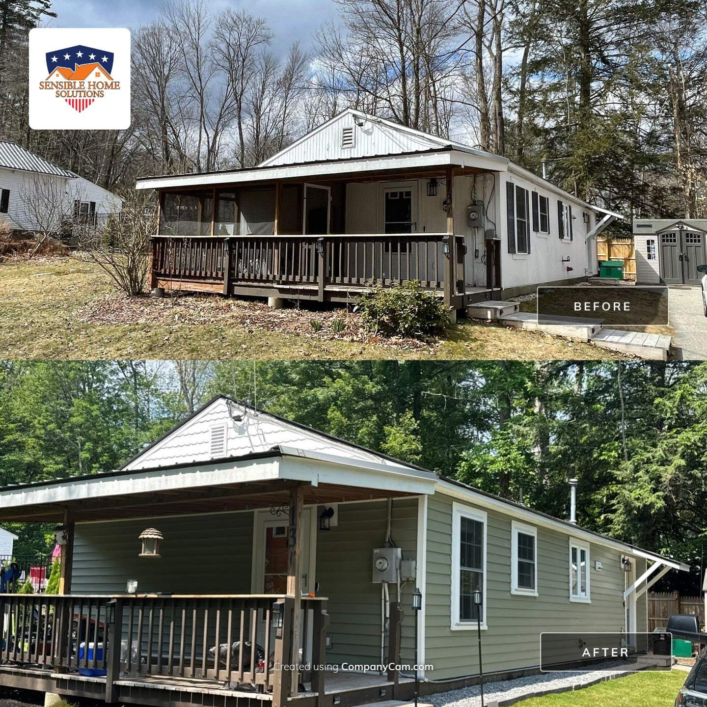  Home’s Look with Custom Siding & Trim – A Repeat Customer’s Dream! by Sensible Home Solutions
