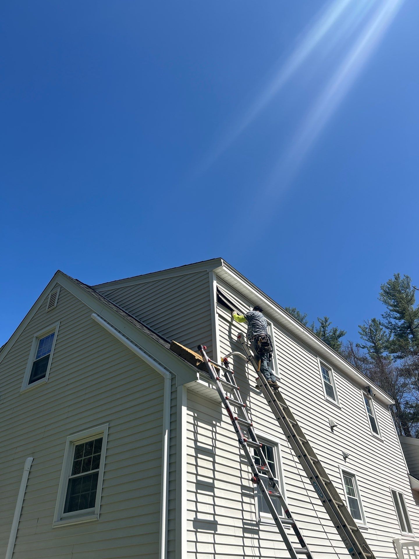 Vinyl Siding Repair with Spot Replacement by Mighty Dog Roofing of Greater Middlesex County