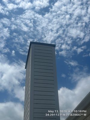 Chimney Leak Repair and Metal Cap Replacement in Wilmington NC