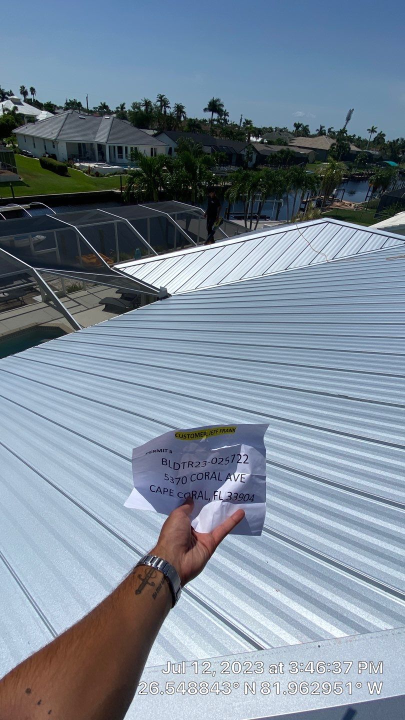 Residential Roofing Installation using Standing Seam Metal by Protek Roofing Heating Air & Solar