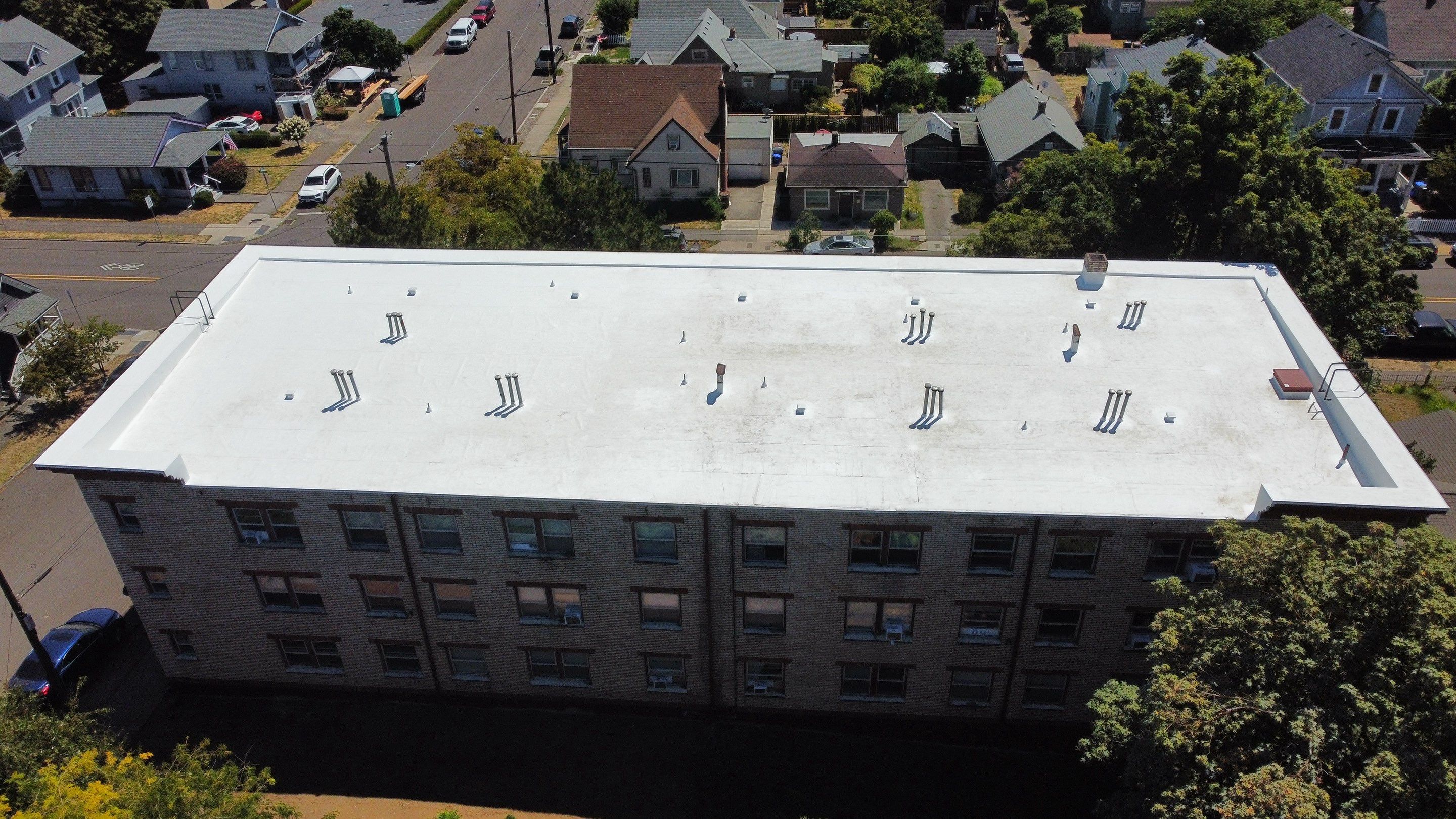 Commercial Roofing Installation using TPO by Vitan Construction LLC 